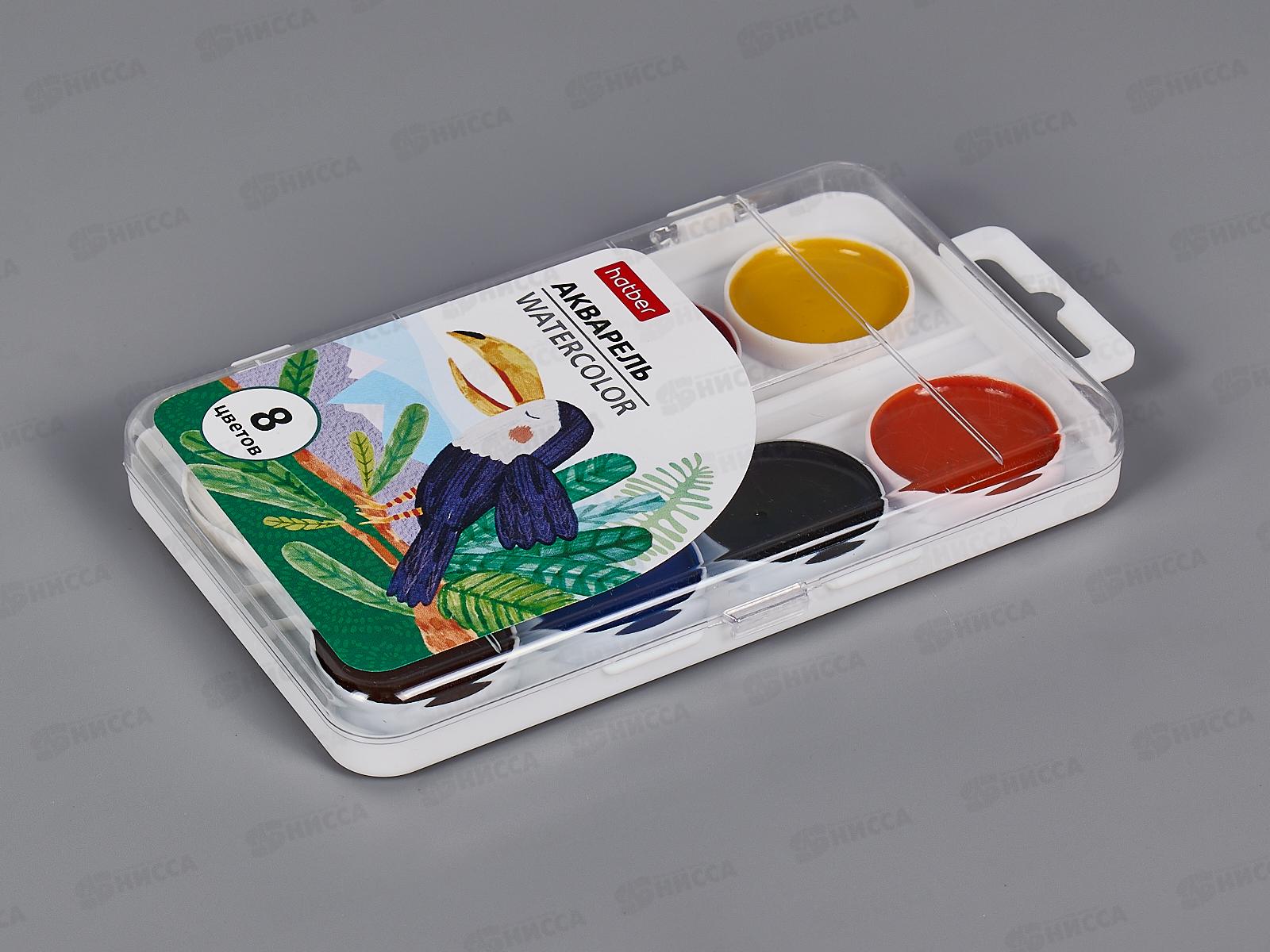 Акварель Hatber 8цв медовая Colora б/к в пл.пен.,083599*16