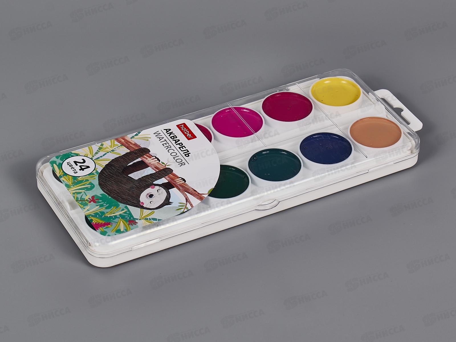 Акварель Hatber 24цв медовая Colora б/к в пл.пен.,083602*12