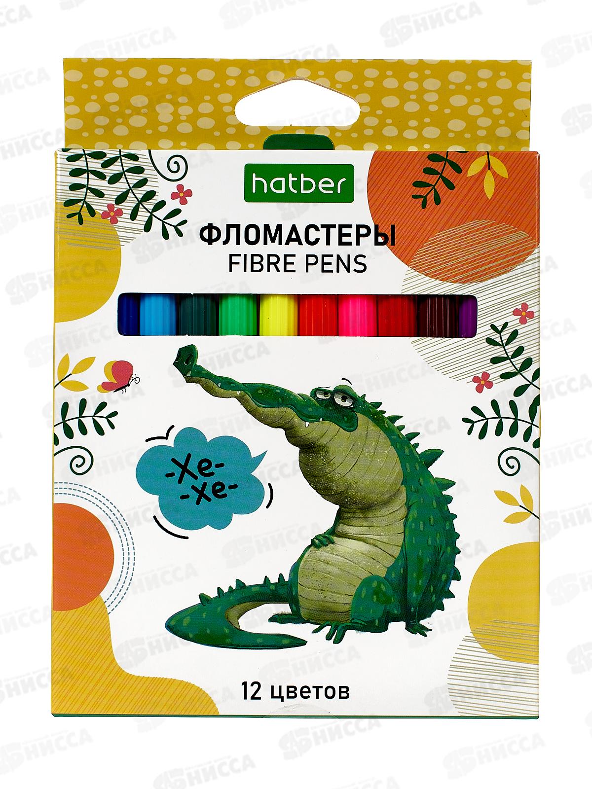 Фломастеры 12 цветов Hatber, Zoo,083820*12/192