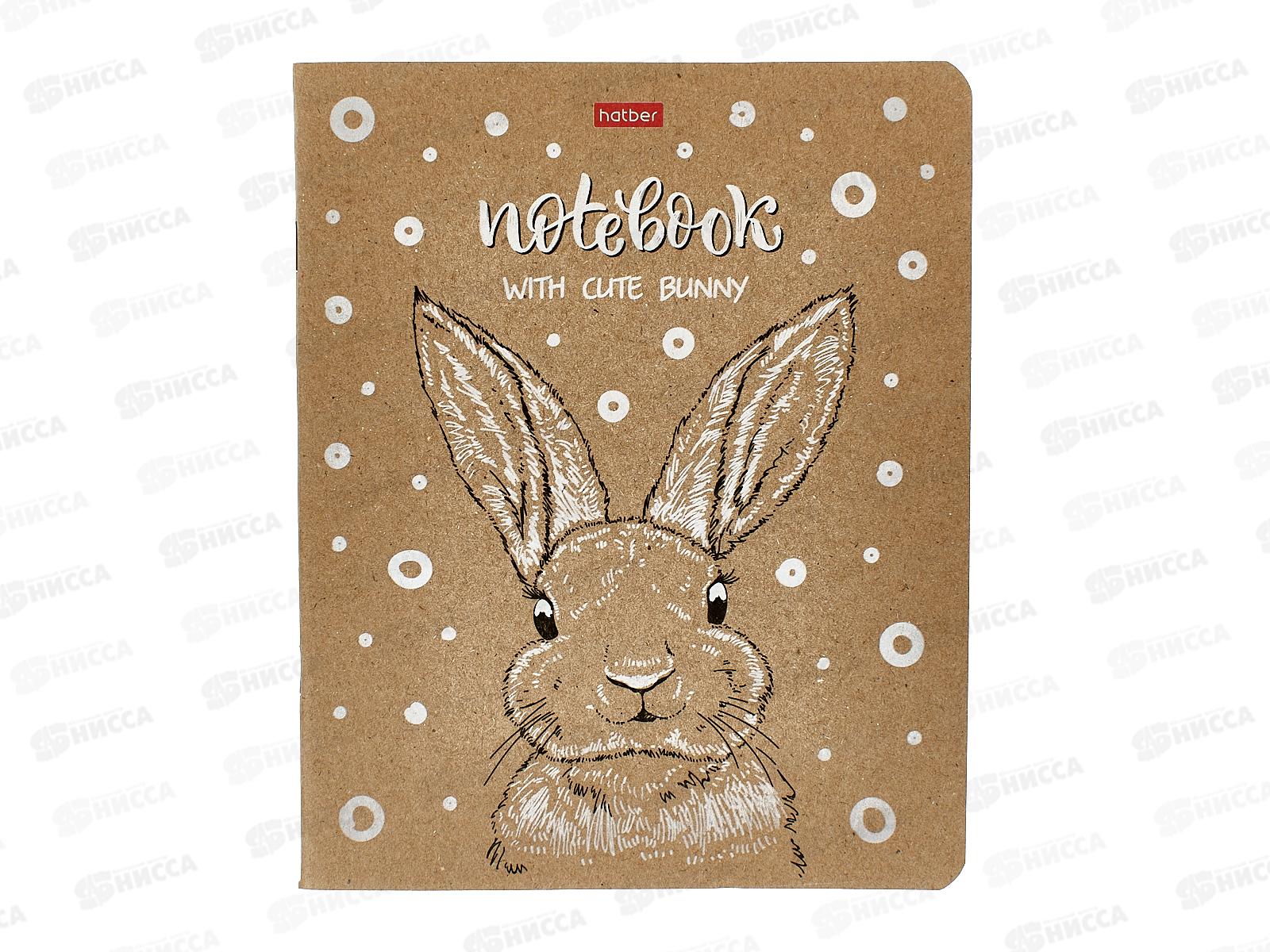 Тетрадь 48л кл. Hatber КРАФТ С милыми зверьками 066339*5/60