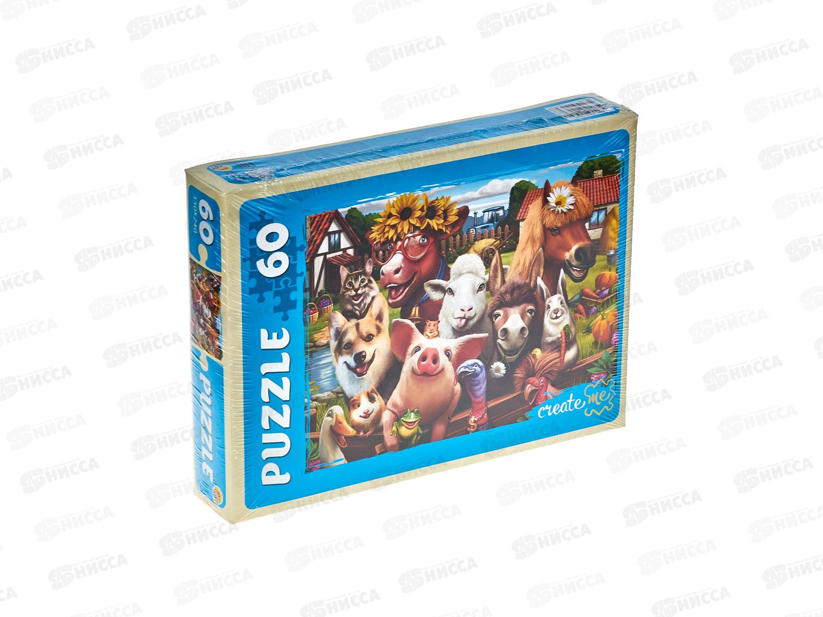 ПАЗЛ 60 элементов Забавные животные №6, П60-0430 *24