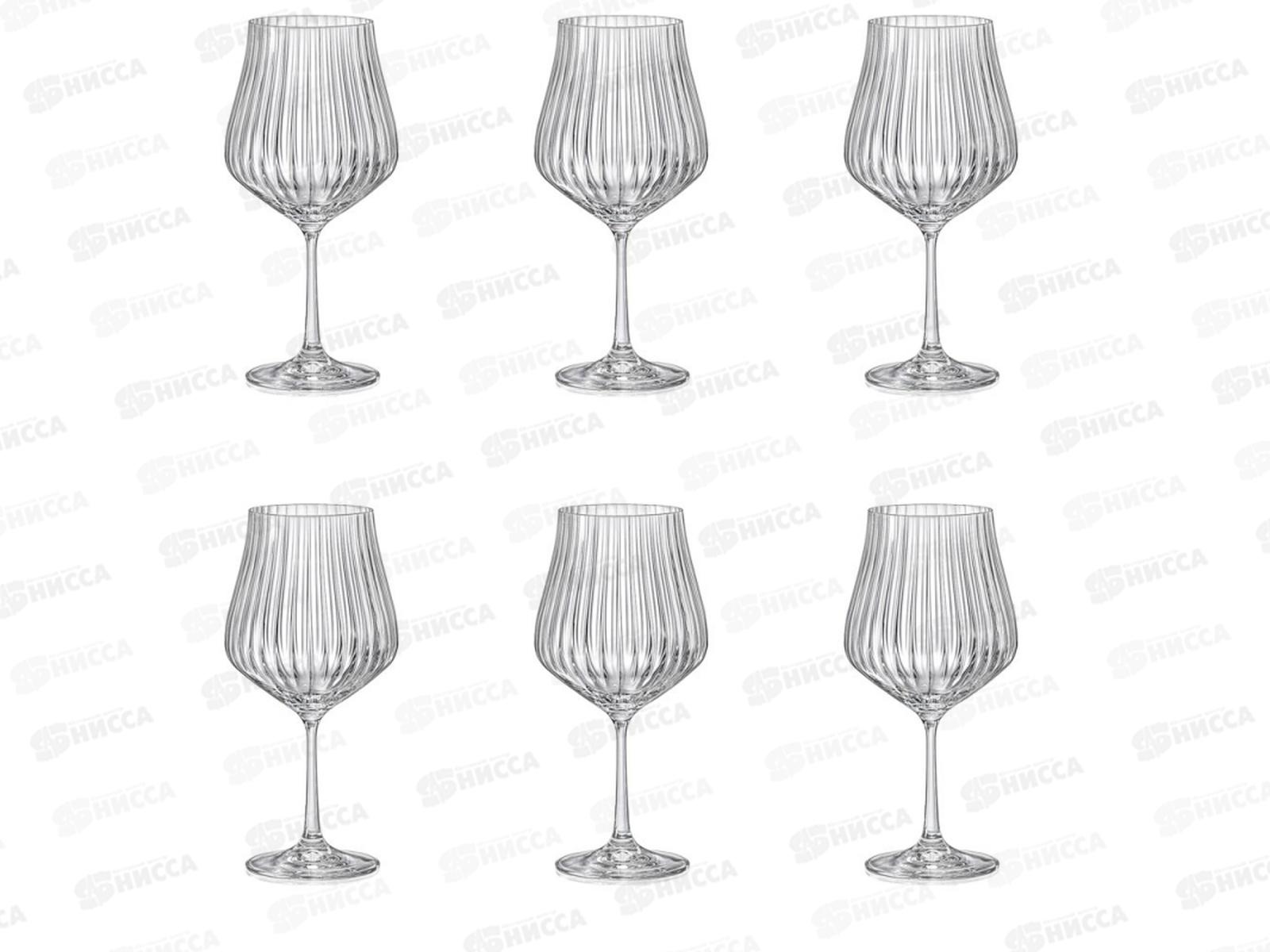 Набор бокалов для вина Tulipa Optic 6шт 600мл CR600101TO