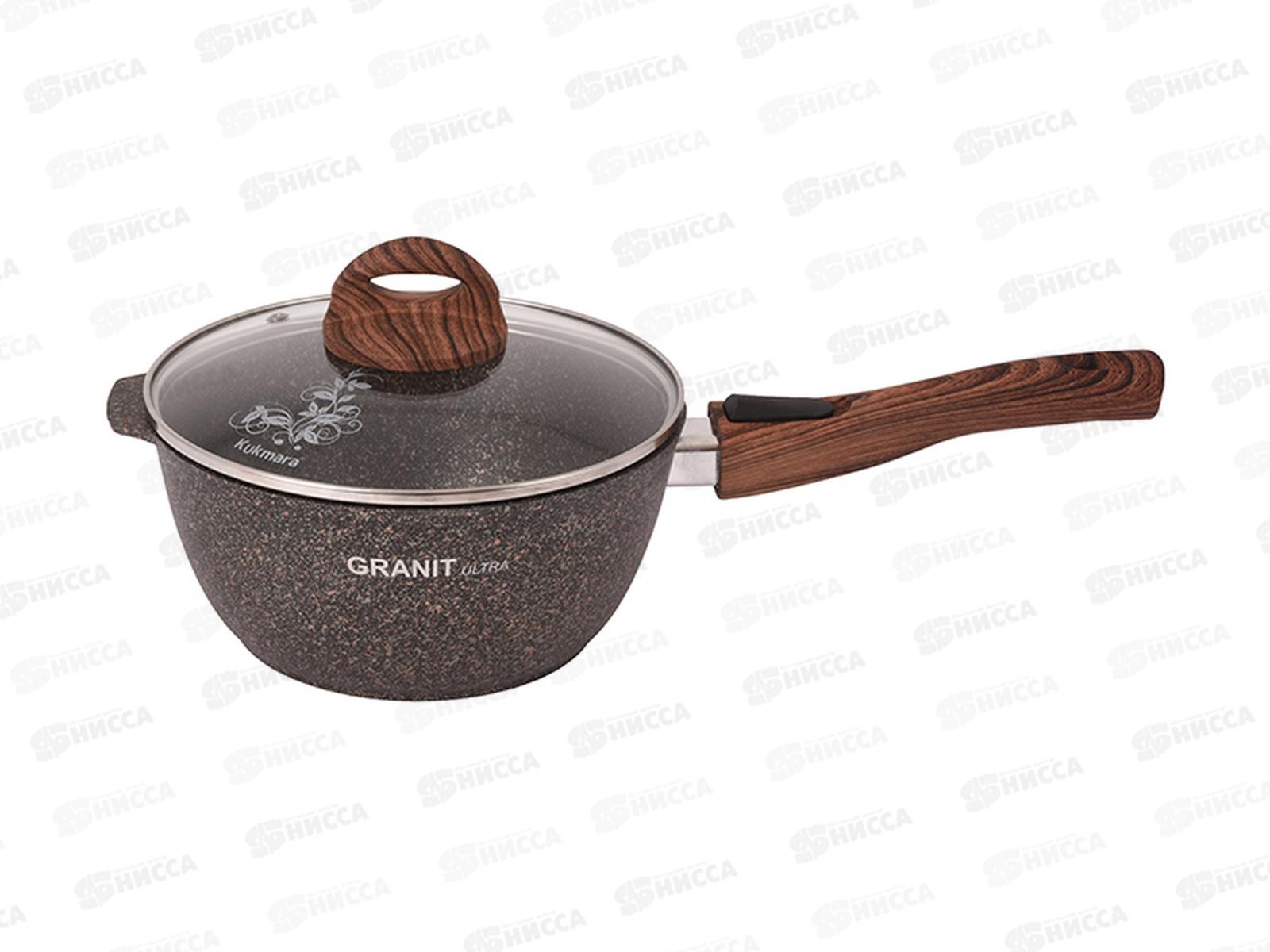 Ковш 2,2л Granit ultra original со стеклянной крышкой, съемн руч кго0225а