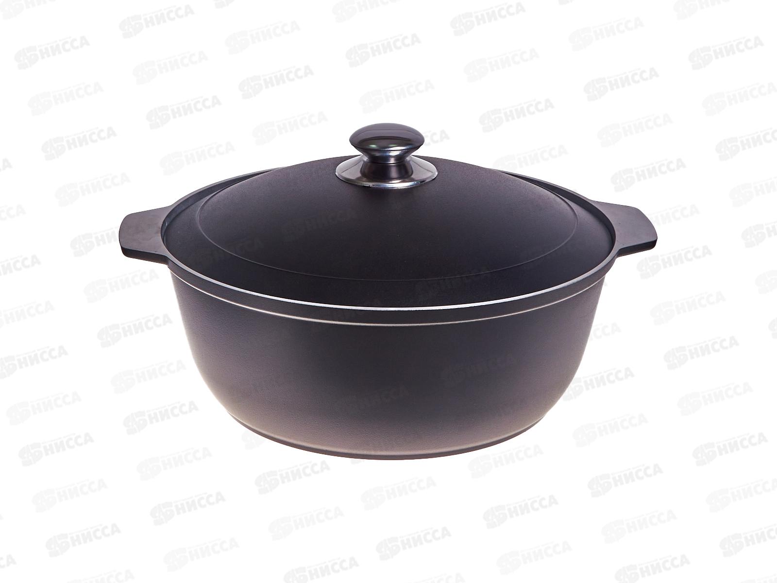 Кастрюля жаровня 5л 28см ДП черный ж518ч