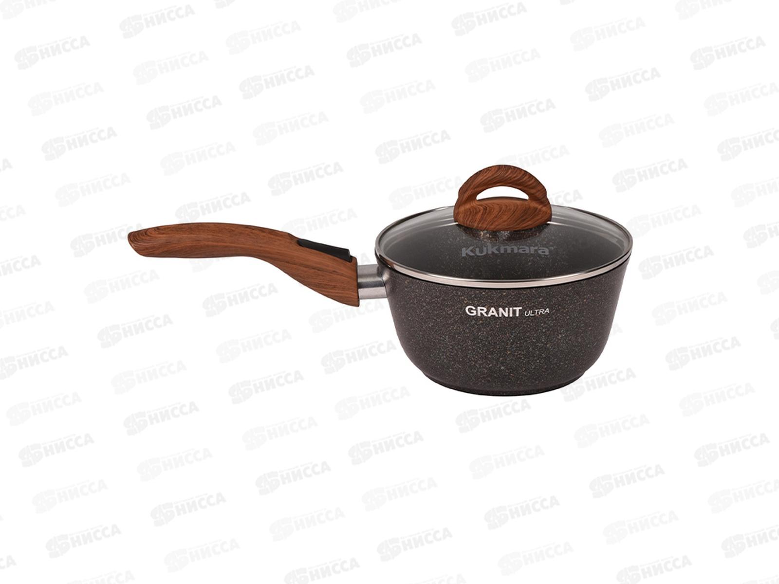 Ковш 1,5лл Granit ultra original со съемной ручкой стеклянной крышкой кго0156а