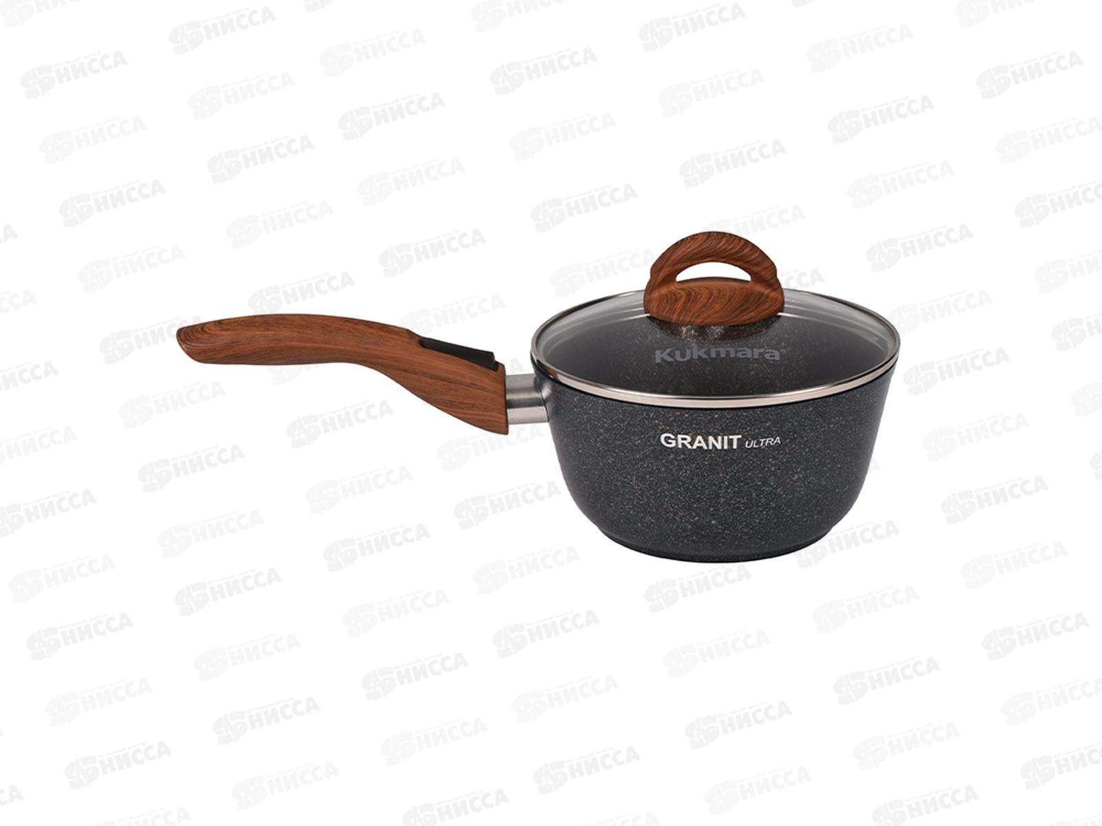 Ковш 1,5лл Granit ultra blue со съемной ручкой стеклянной крышкой кгг0156а