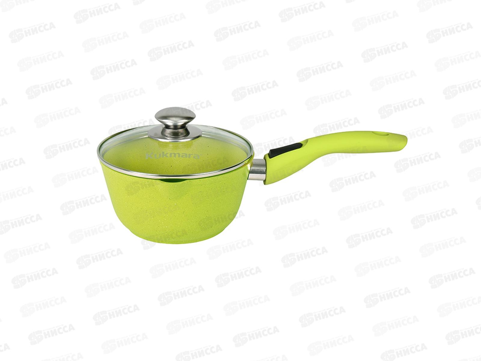 Ковш 1,5л Trendy style lime к0156tsl со съемной ручкой со стеклянной крышкой