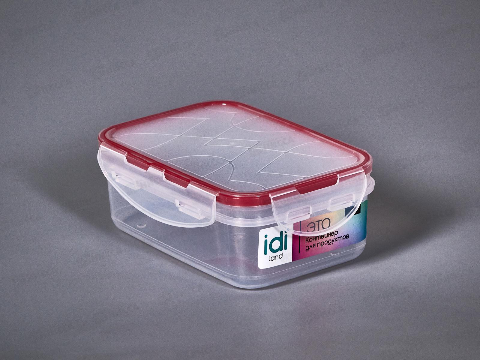 Контейнер для продуктов &quotModena&quot прямоугольный 0,5л с защелками 221111006/03  *18