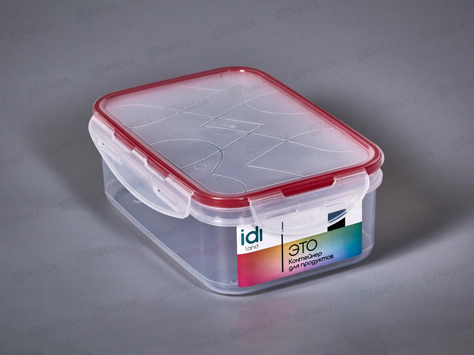 Контейнер для продуктов &quotModena&quot прямоугольный 1л с защелками 221111106/03
