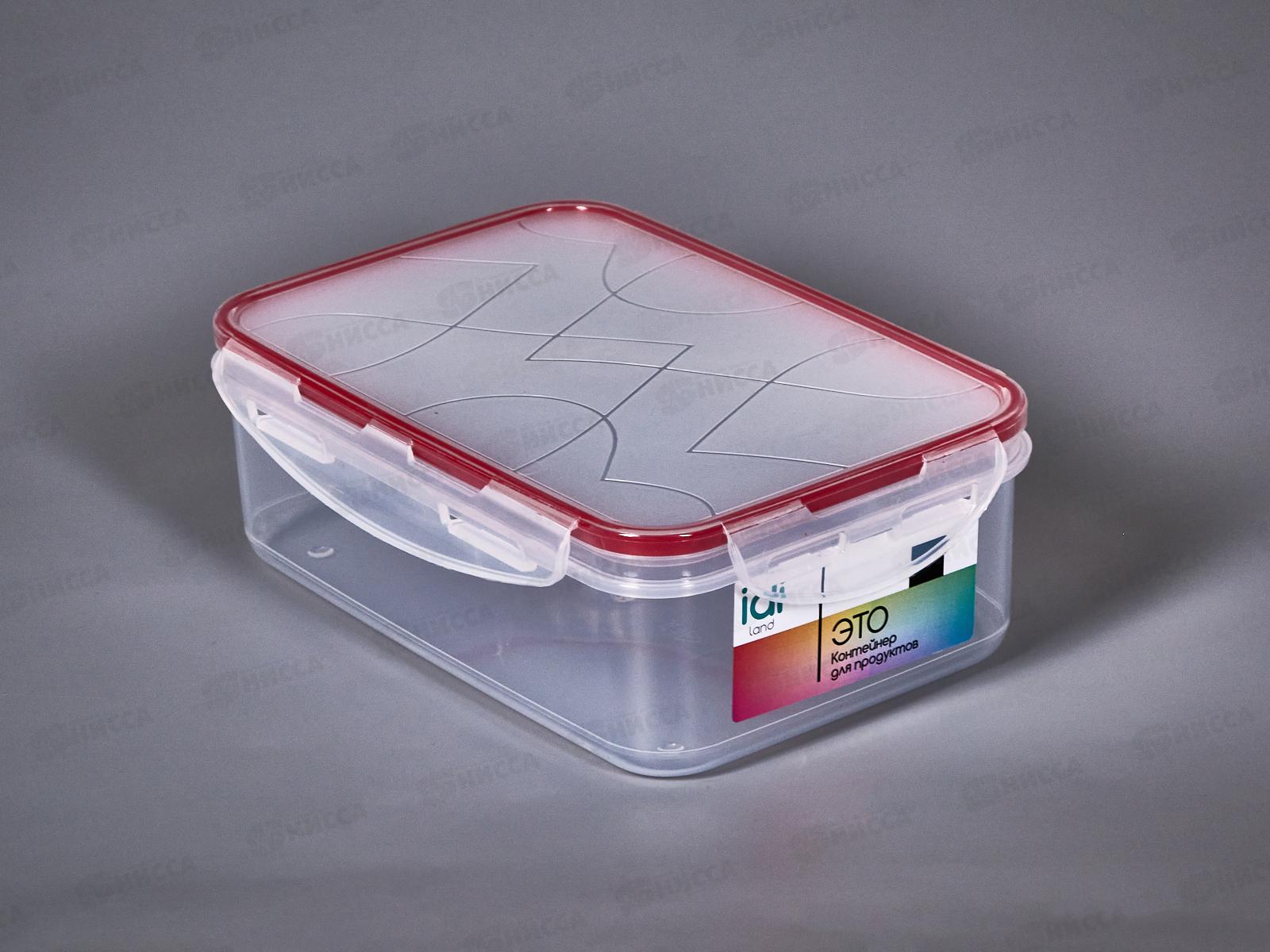 Контейнер для продуктов &quotModena&quot прямоугольный 1,5л 221111206/03 красный *10