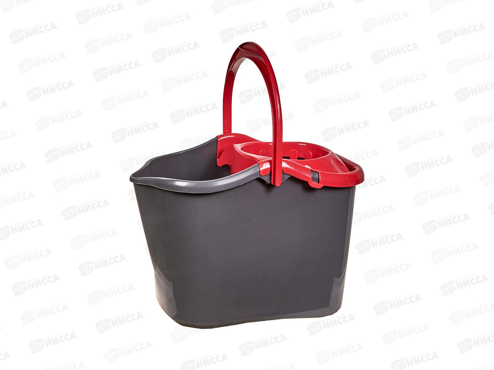 Ведро 13л &quotRimo&quot прямоугольное красный 221245306/03