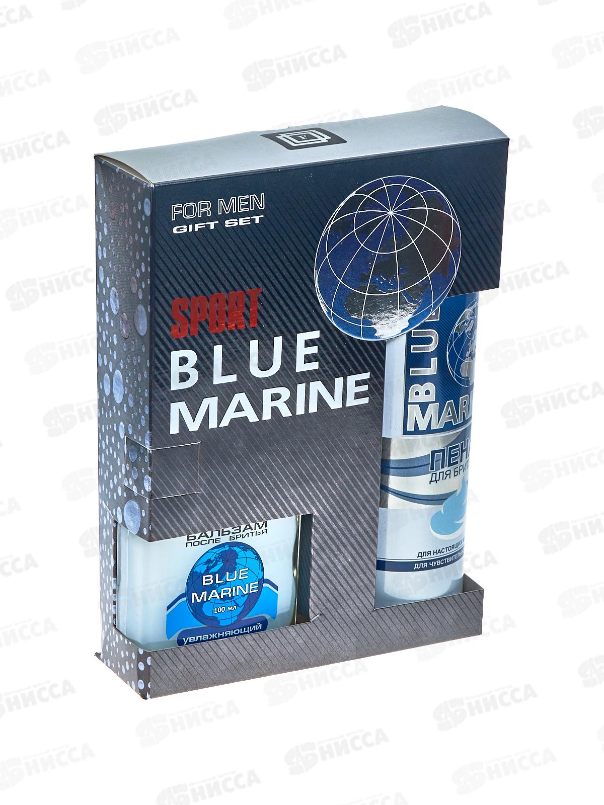 Набор Blue Marine Sportl подарочный набор 085 (бальзам после бритья 100+пена для бритья 200мл) мужской *7
