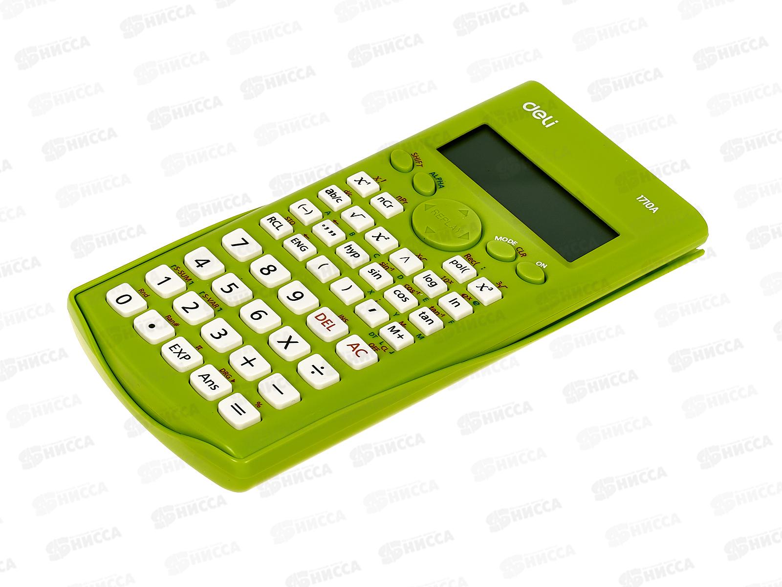 Калькулятор Deli научный E1710A/GRN зелёный 10+2разр. 1187635 *5