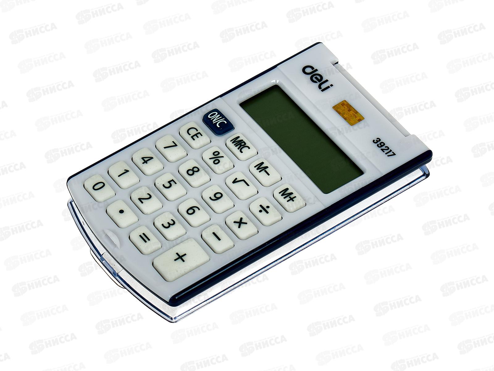 Калькулятор Deli карманный E39217/BLUE синий 8-разр. 1189192 *5