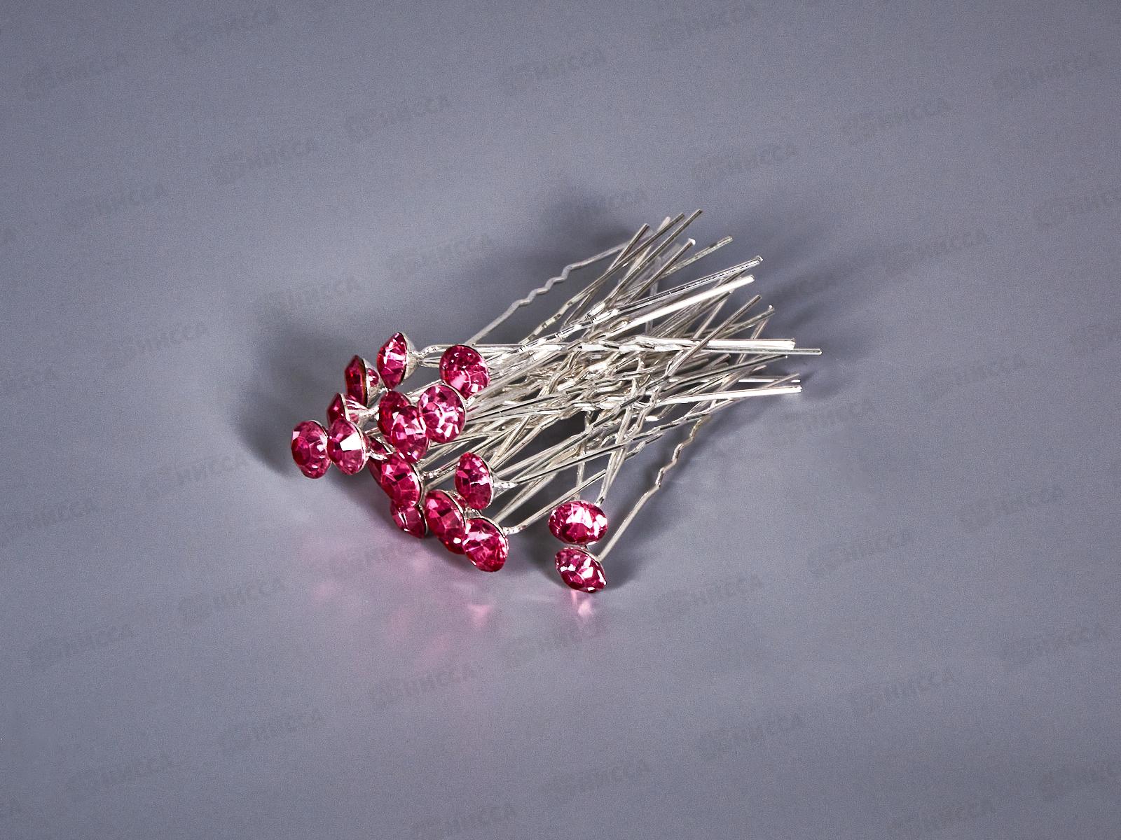 Шпильки д/волос с крупн. стразом №3575 (упак 20шт)