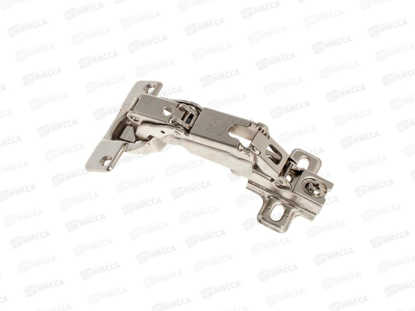 Петля мебельная SLIDE-ON 175гр с ответной планкой, саморезы 3,5*16мм в комплекте