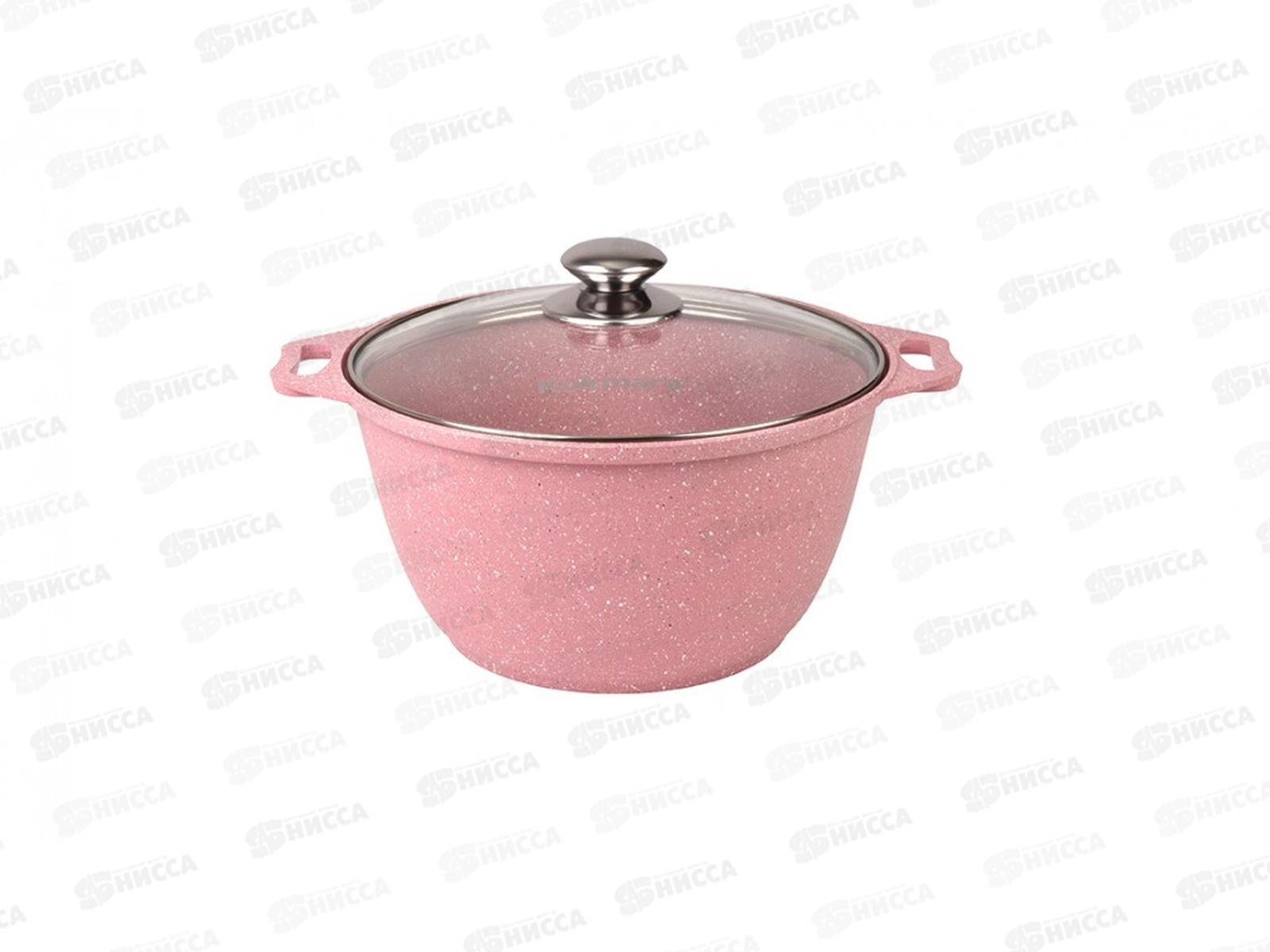 Кастрюля 4,0л Trendy style к41tsr Rose крышка стекло