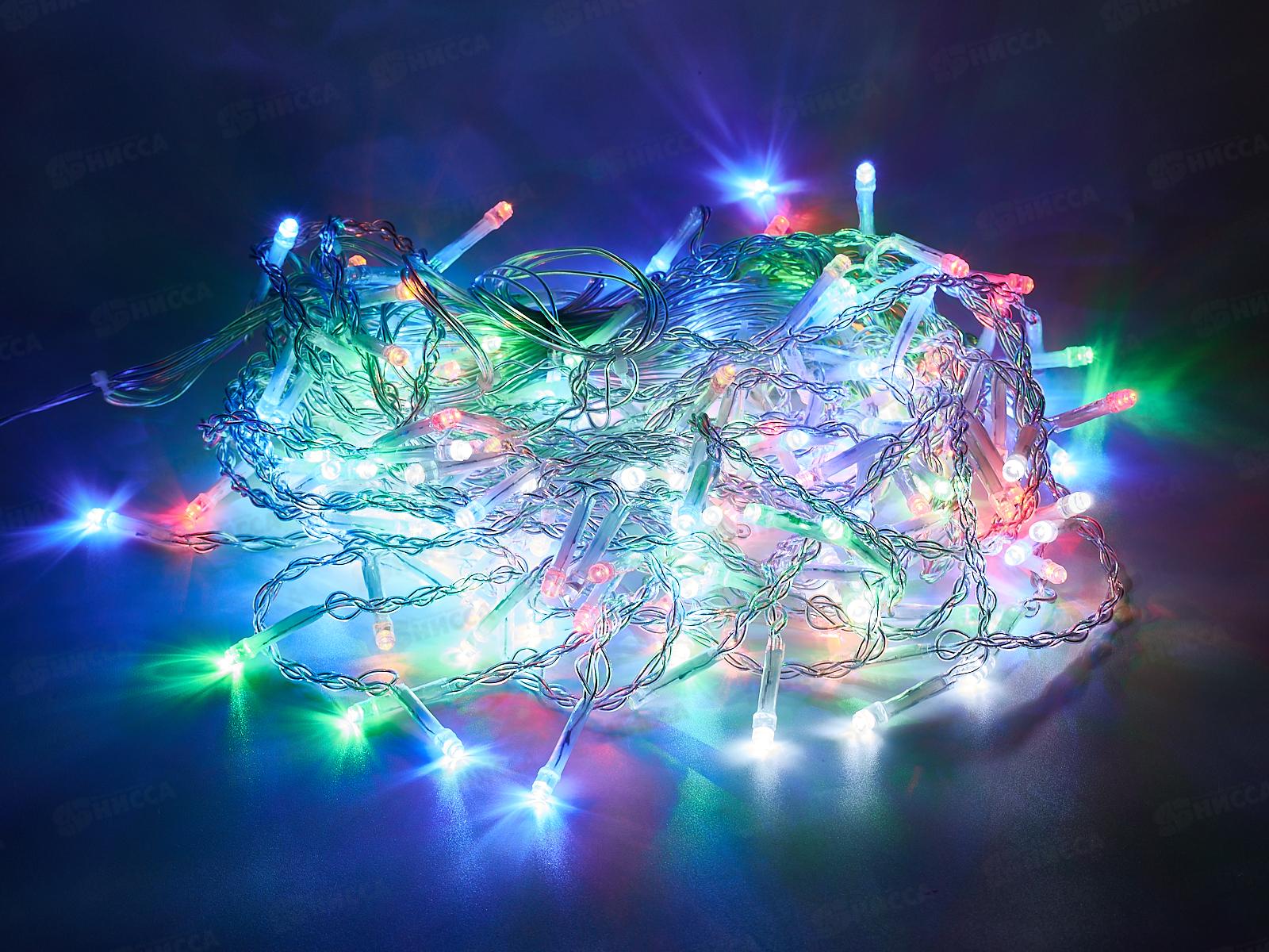 Гирлянда 40*60см д/улицы Бахрома 180LED 1реж мульти 183-272