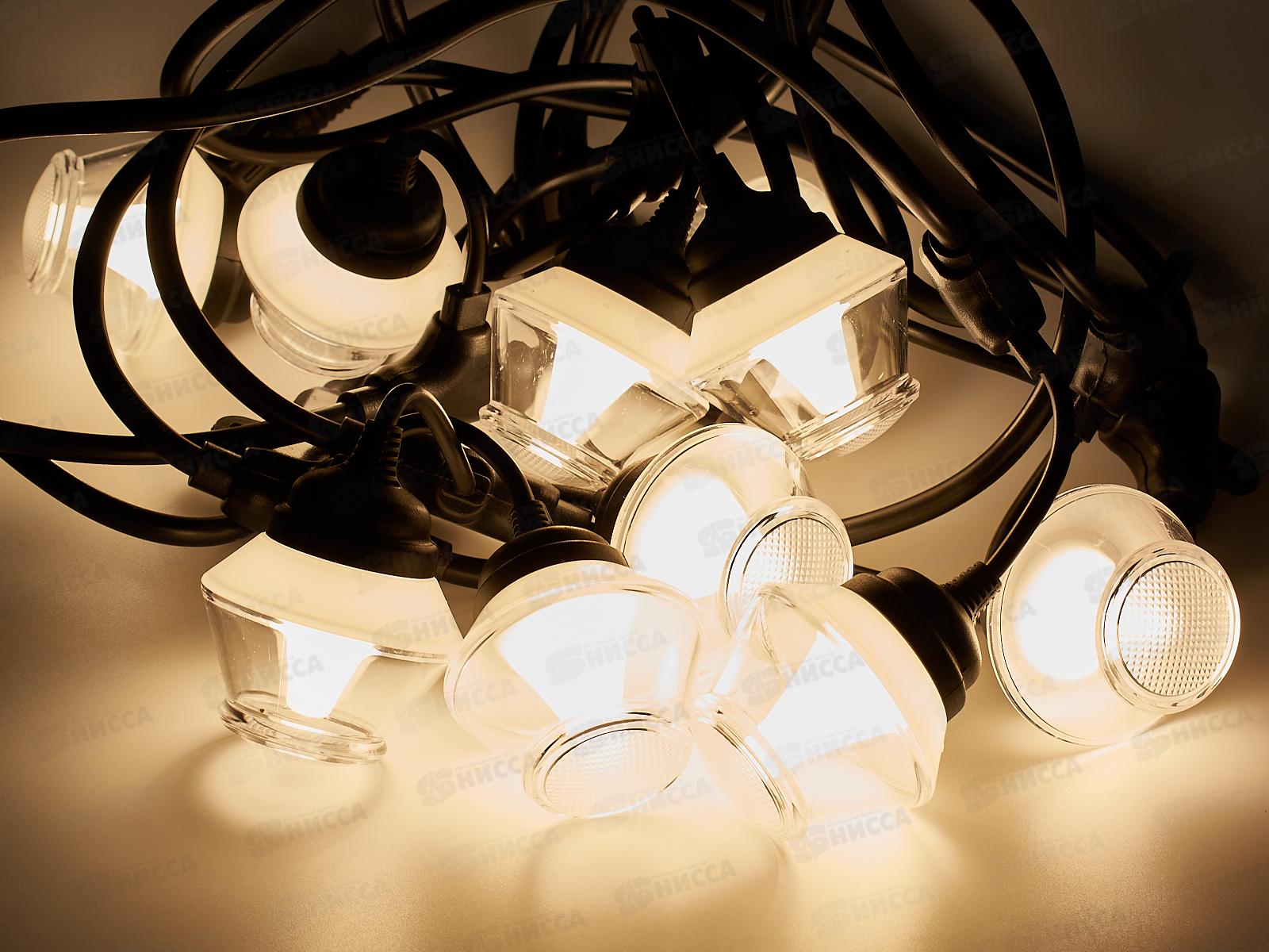 Гирлянда 5м для улицы Нить 10LED автореж белый 725-527