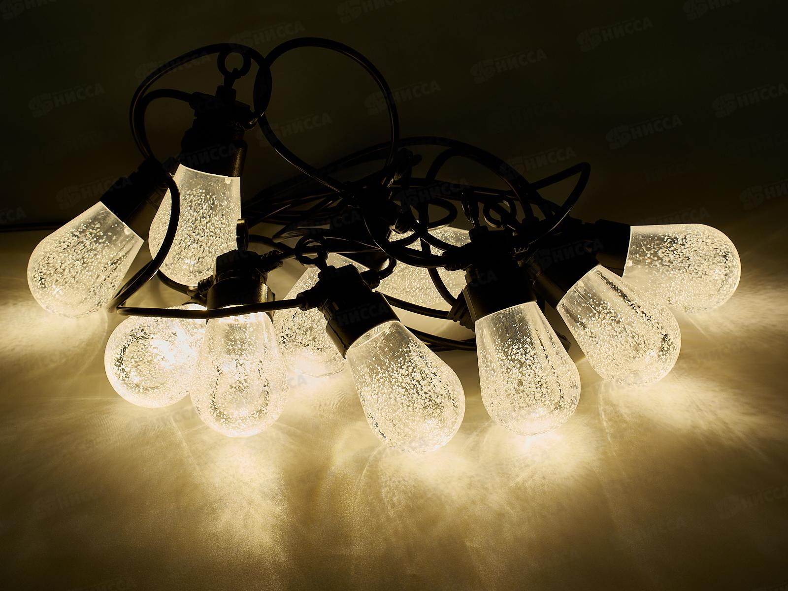 Гирлянда 5м для улицы Нить 10LED 1реж белый 725-531