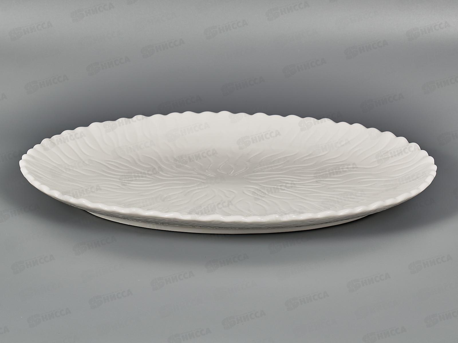 Блюдо сервировочное "Маршмеллоу" 38*26*4см (фарфор), 0530287 *4/12