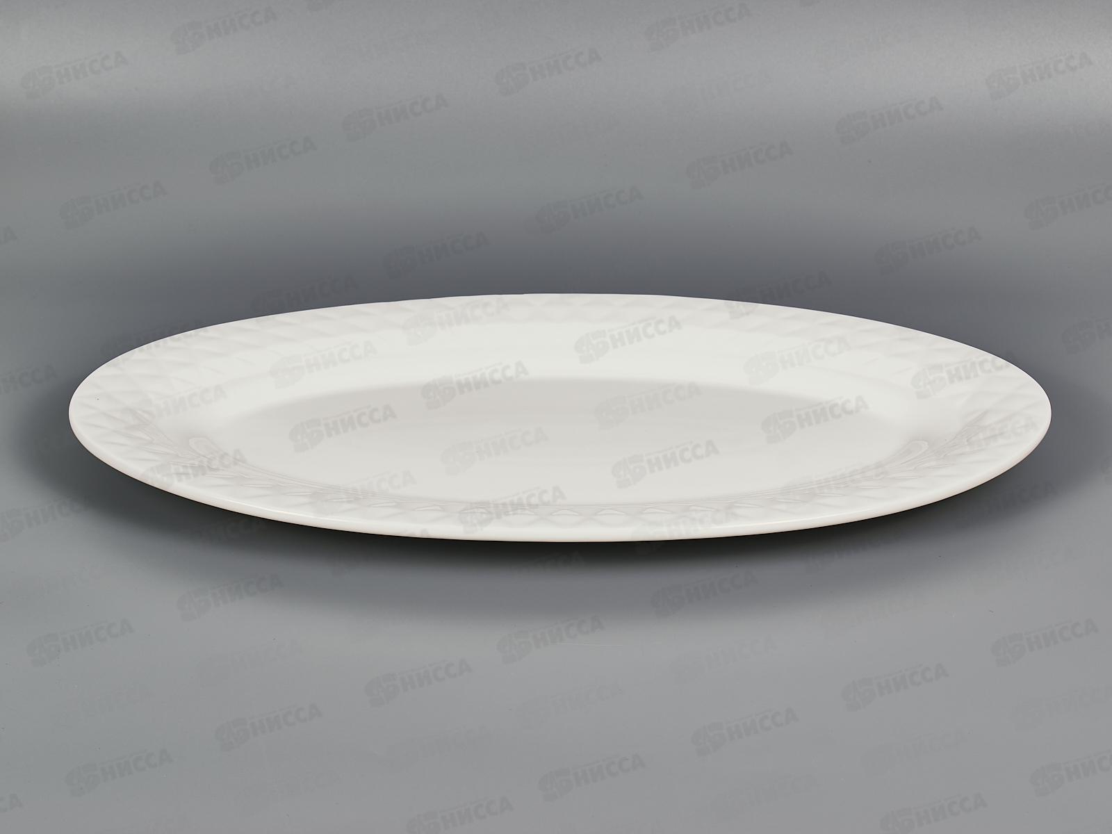 Блюдо сервировочное "Маршмеллоу" 41*22*2,7см (фарфор), 0530291 *4/16