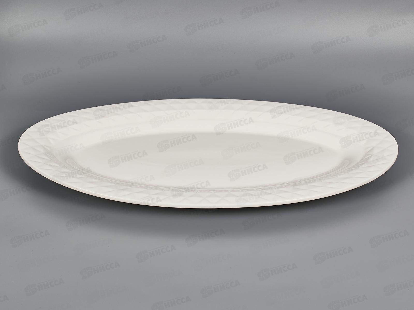 Блюдо сервировочное "Маршмеллоу" 46*25*3,3см (фарфор), 0530292 *4/12