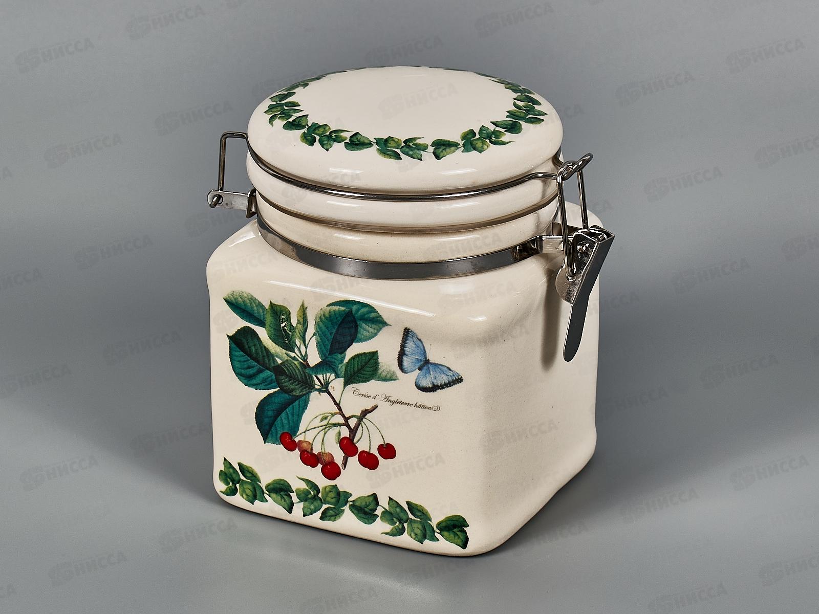 Банка для сыпучих продуктов &quotFruit Garden" v=480мл клипс, L2521149 *36