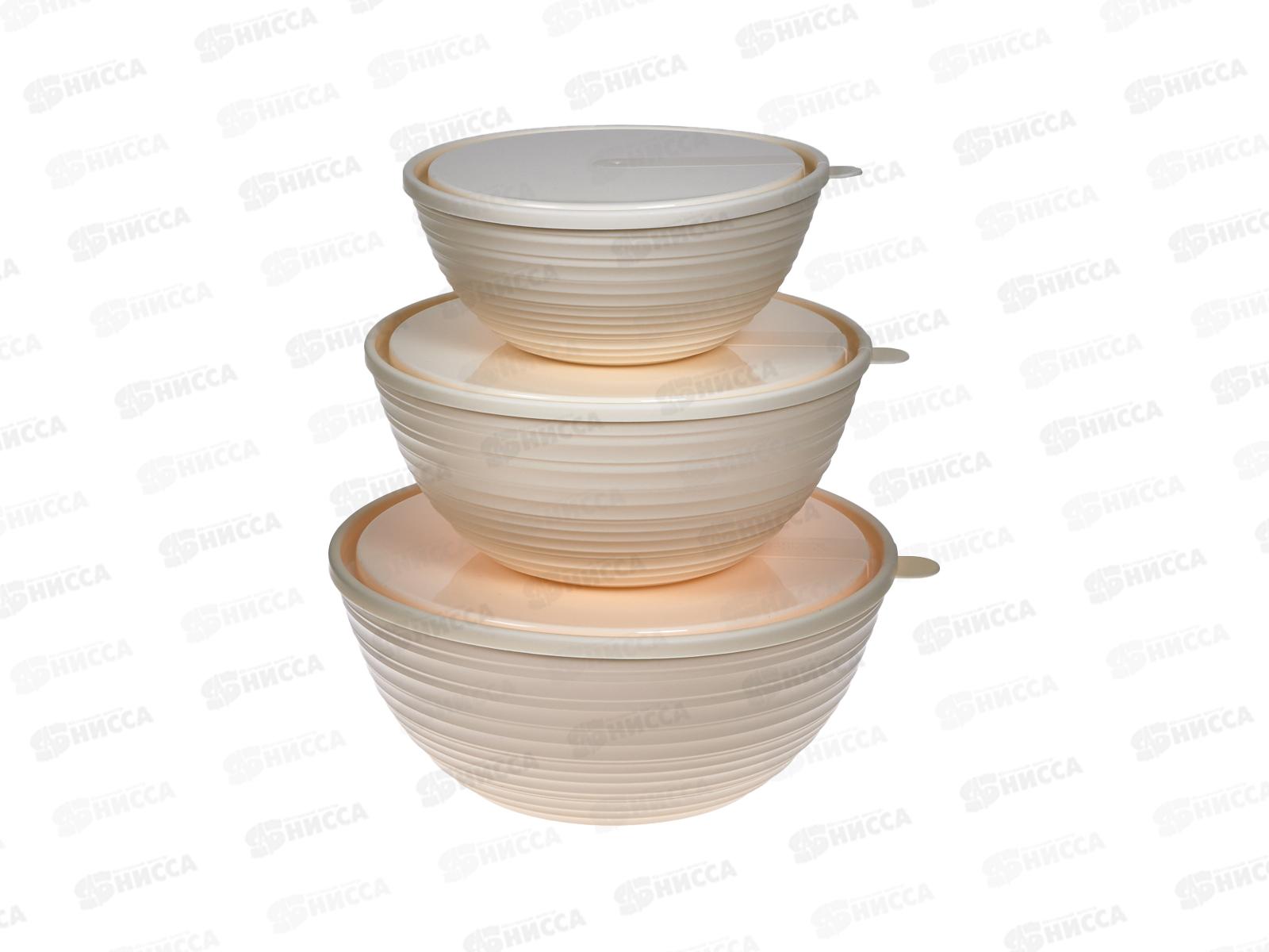 Набор салатников Sugar Spice 3шт с/кр шампань SE400912001