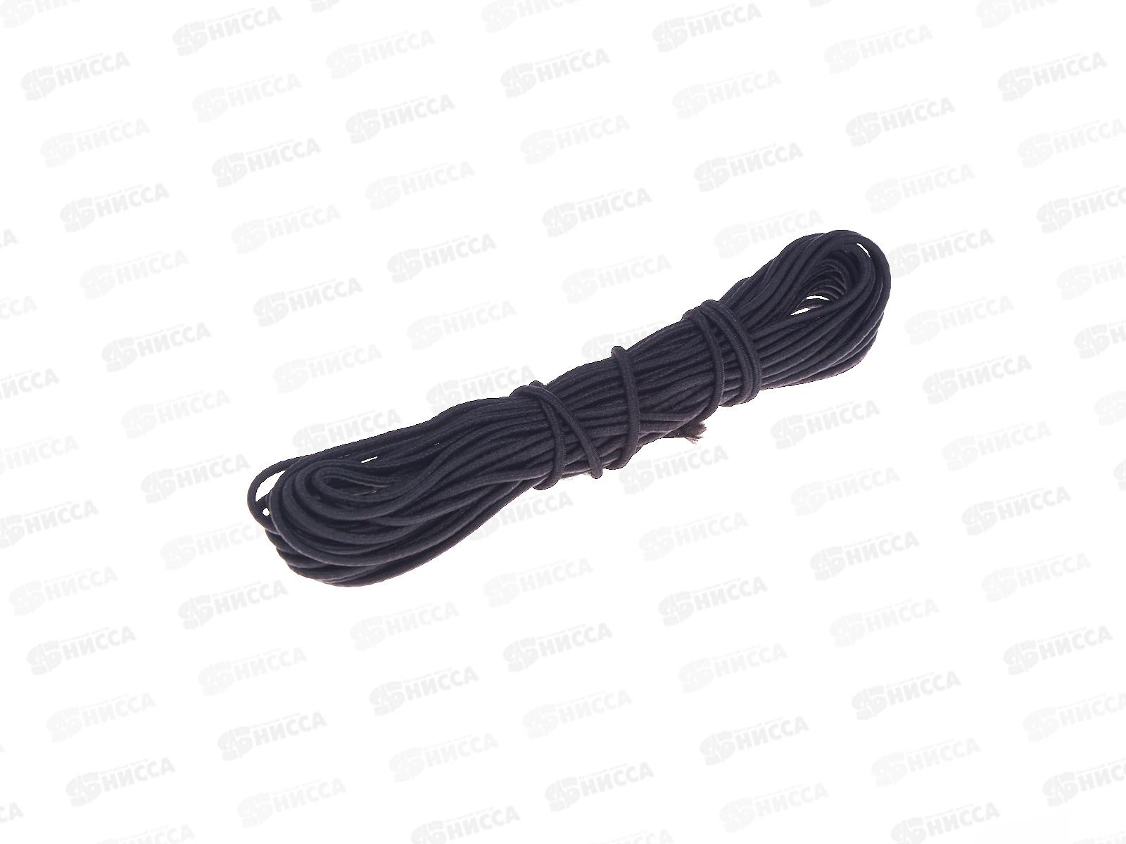 Резинка шляпная 3мм черная 10м