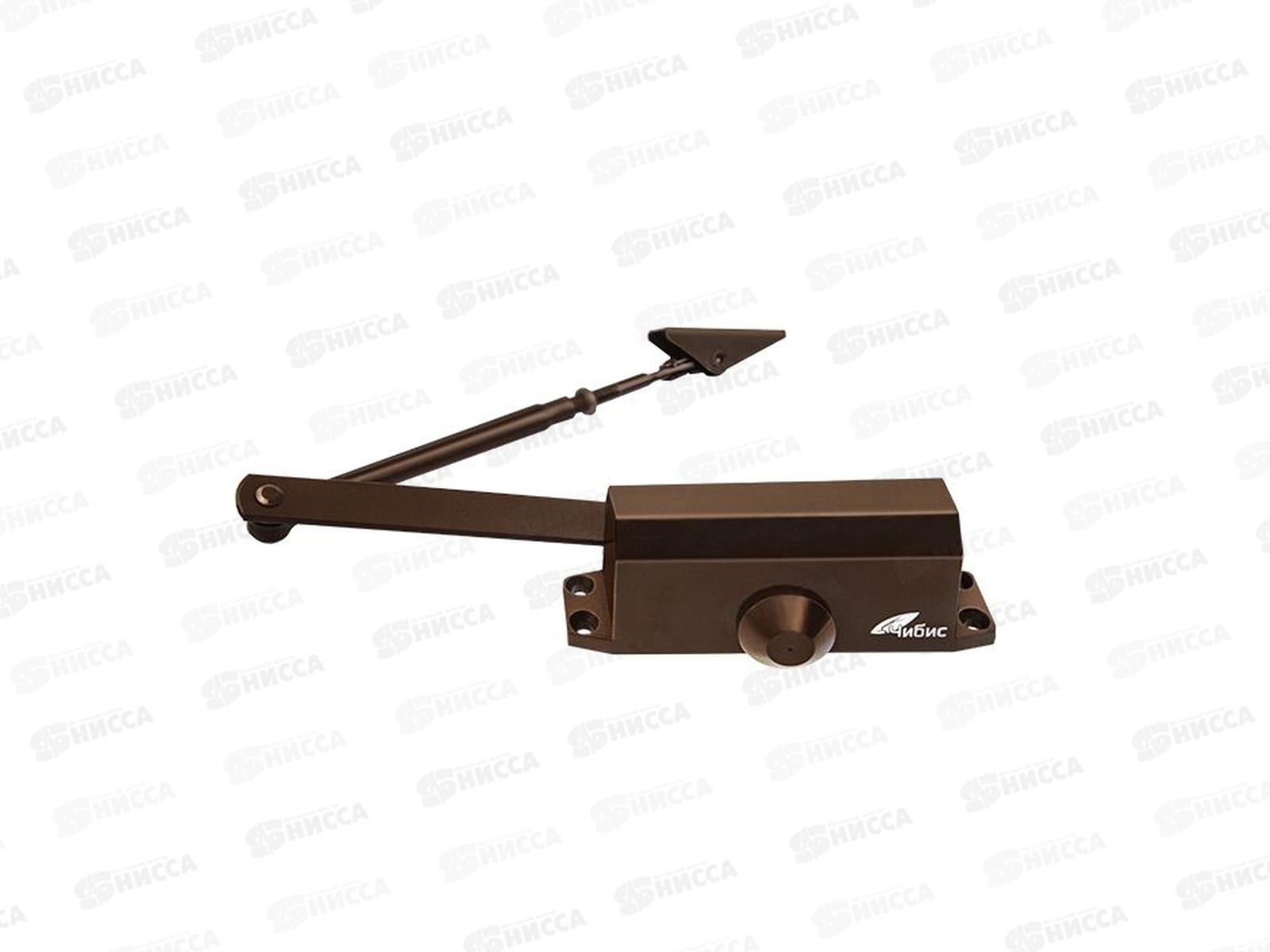 Доводчик дверной  80-120кг коричневый ЧИБИС  *10
