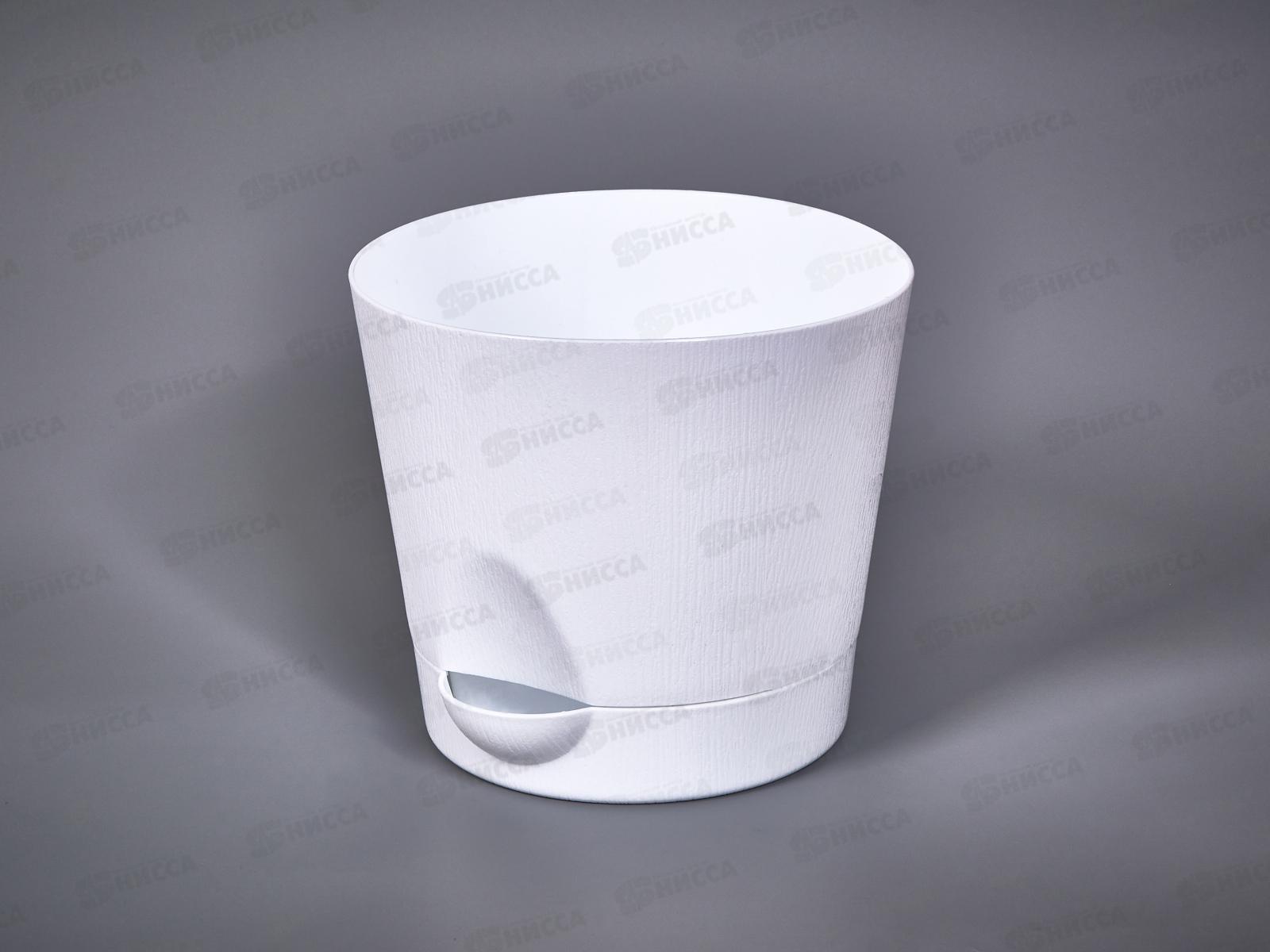 Горшок для цветов с поддоном 2л белый *30  ИНТ