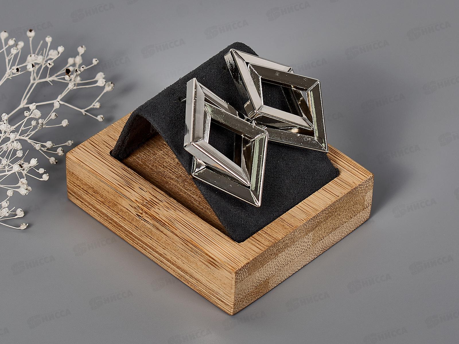 Серьги металл &quotГеометрия&quot симбиоз 7098534