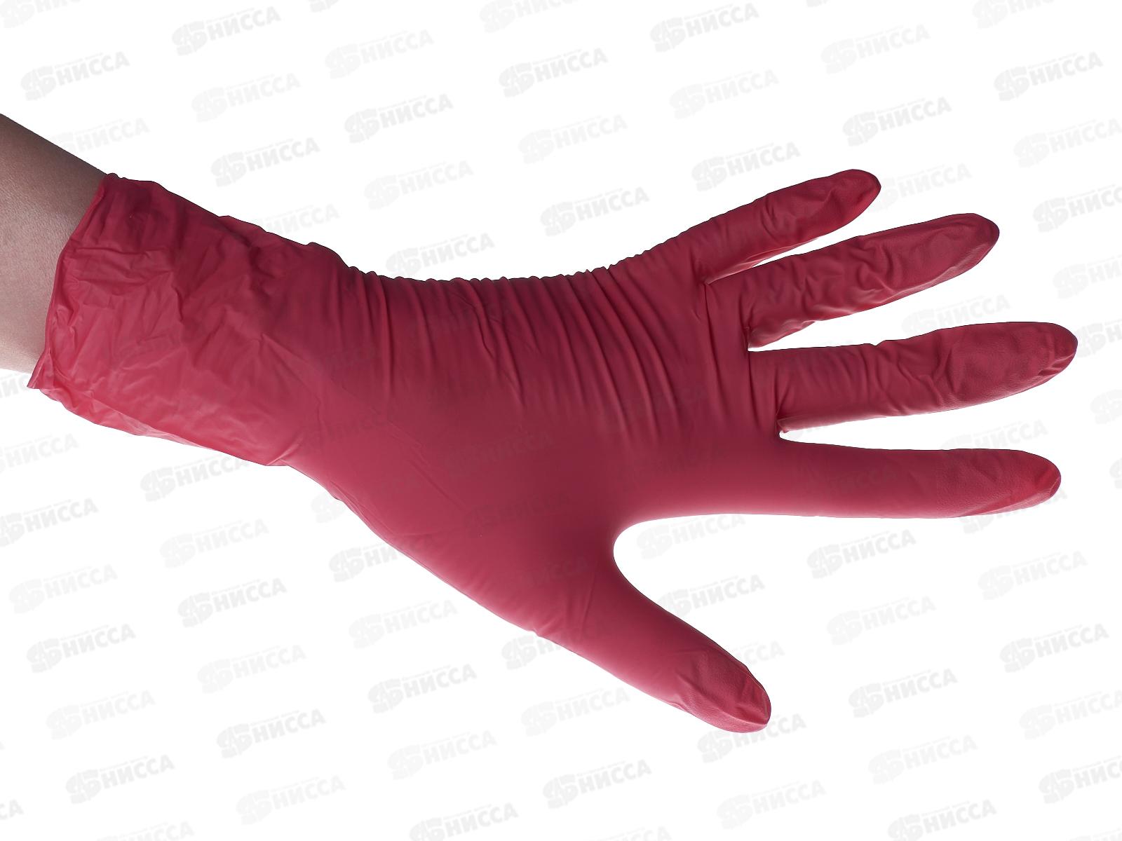 Перчатки Nitri MAX, нитриловые красные XS 4гр *1(50пар) 756TXS Марка