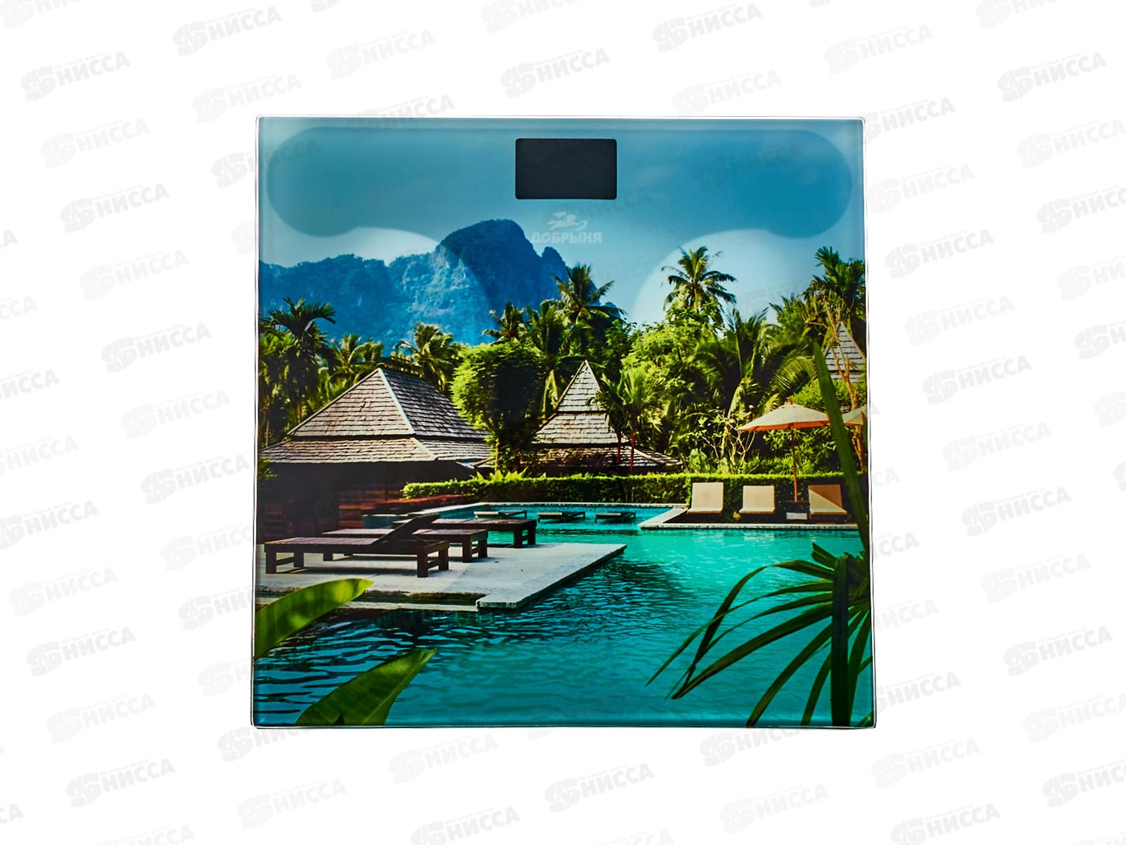 Весы  DO-3006O (180 кг)электронные (Тропическая лагуна) Добрыня