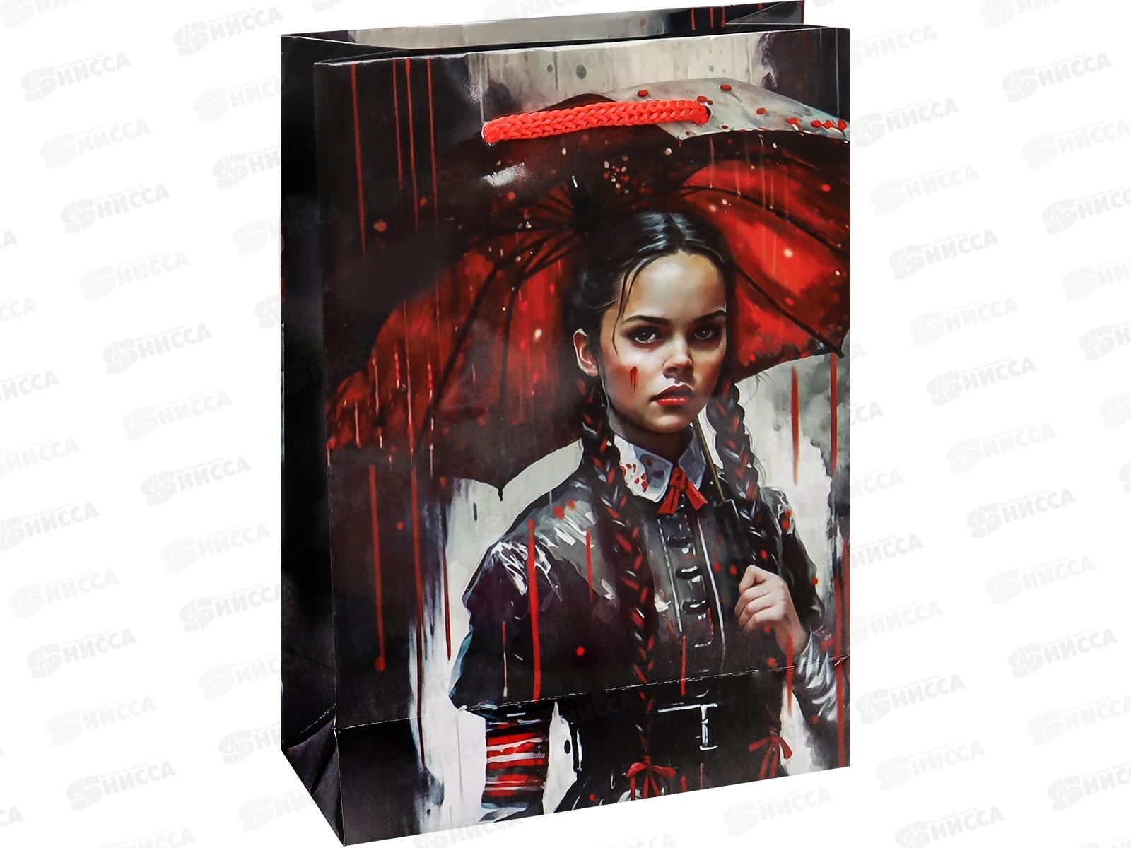 Пакет подарочный MI 26,4х32,7х13,6см Девушка из фильма, ПКП-4327  *12