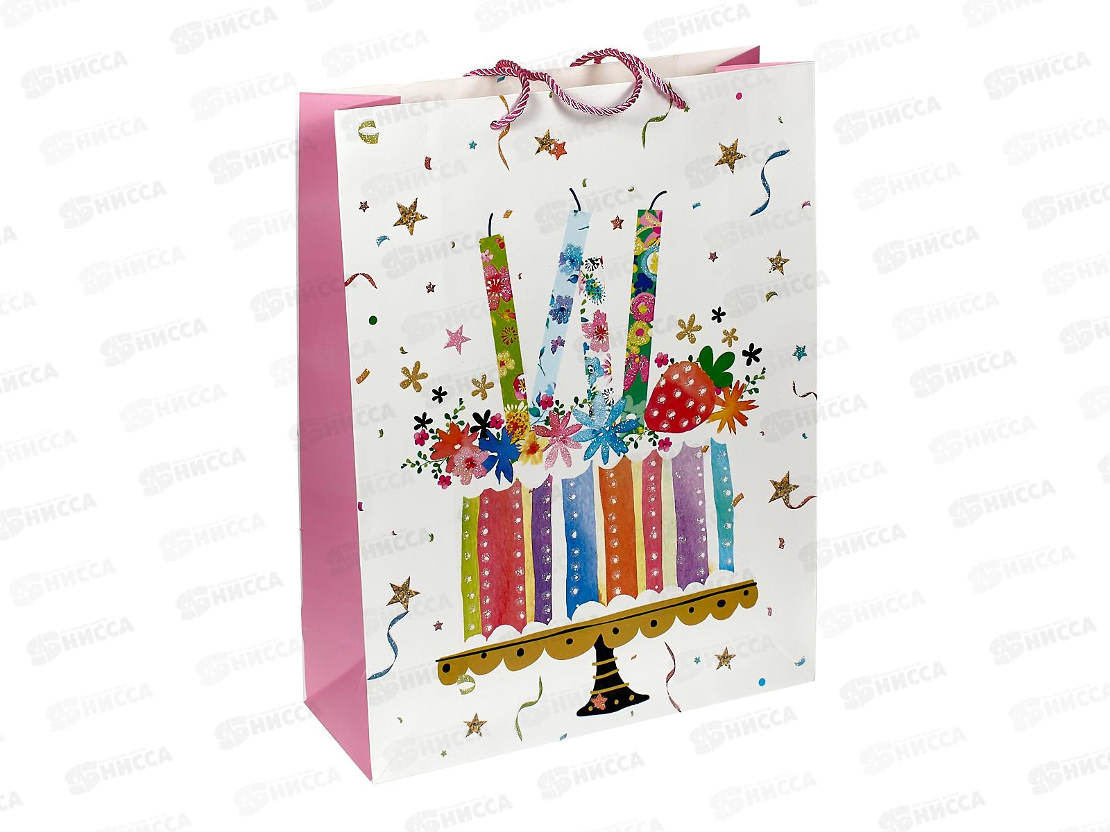 Пакет подарочный MI 31х42х12см Яркий праздник, ППК-0030 *12