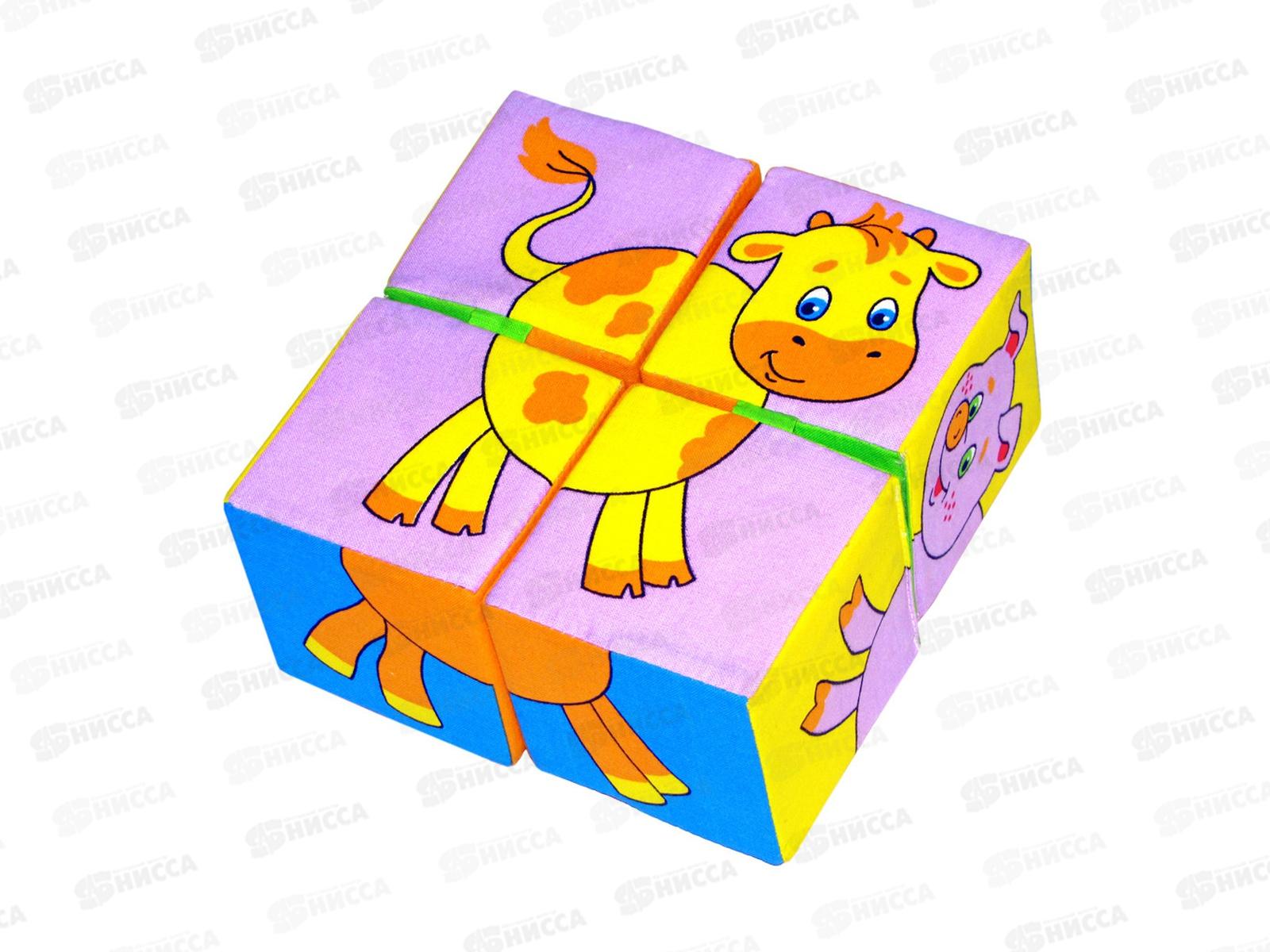 Мякиши кубики Собери картинку (Домашние животные)  209