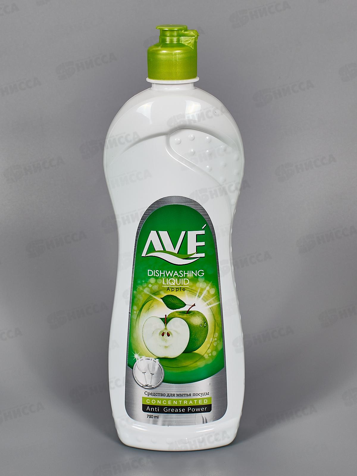 AVE Средство для мытья посуды Яблоко и цветы 750г 0098 *12