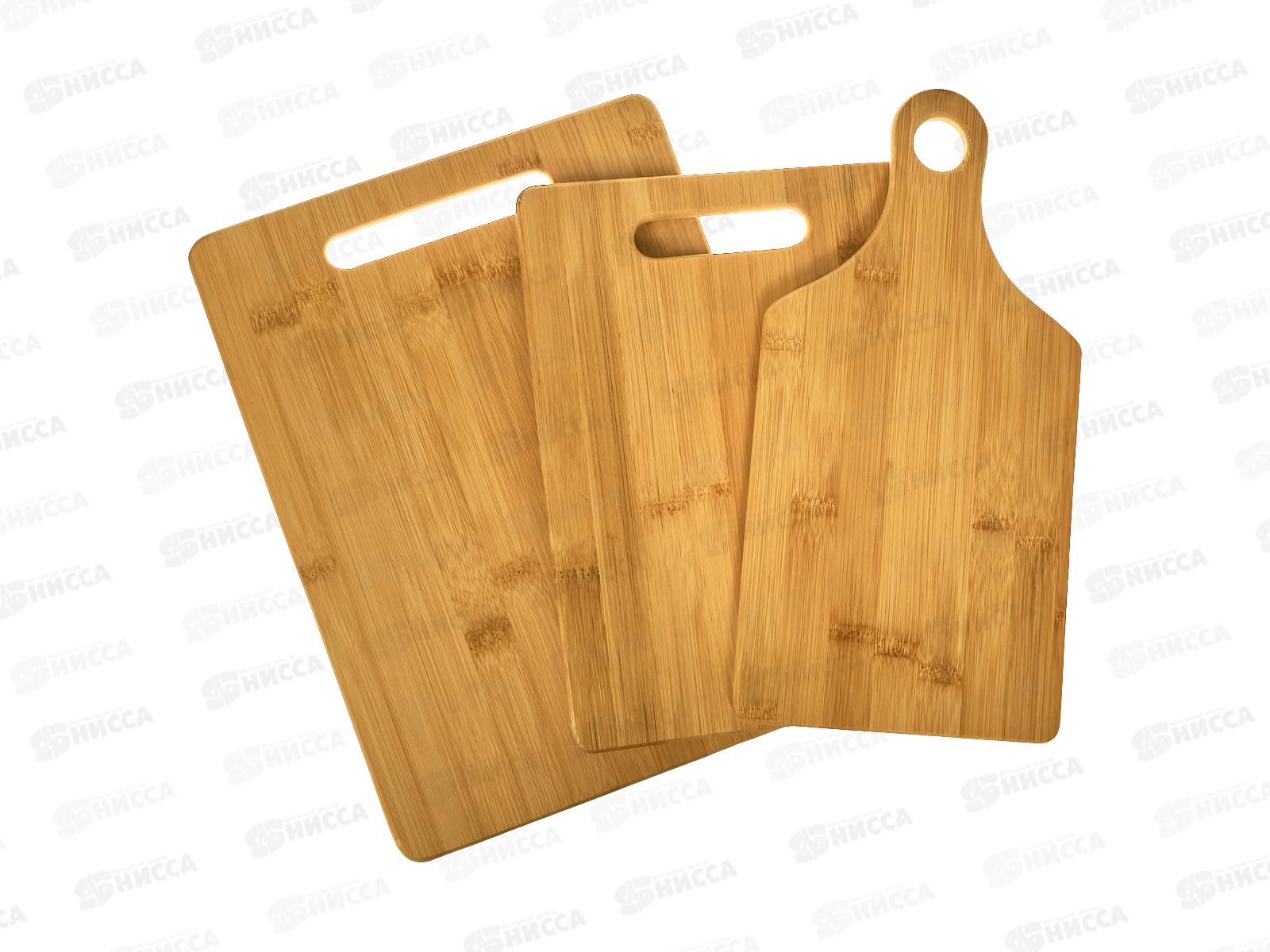 Набор досок разделочных 3шт бамбук 10014-4 *12