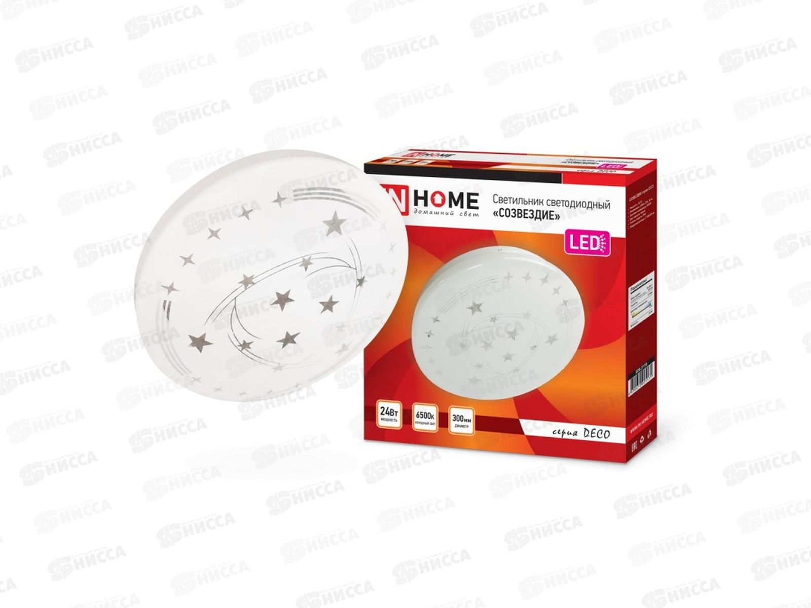 Светильник светодиодный inHOME DECO СОЗВЕЗДИЕ 24Вт 2160Лм 6500К