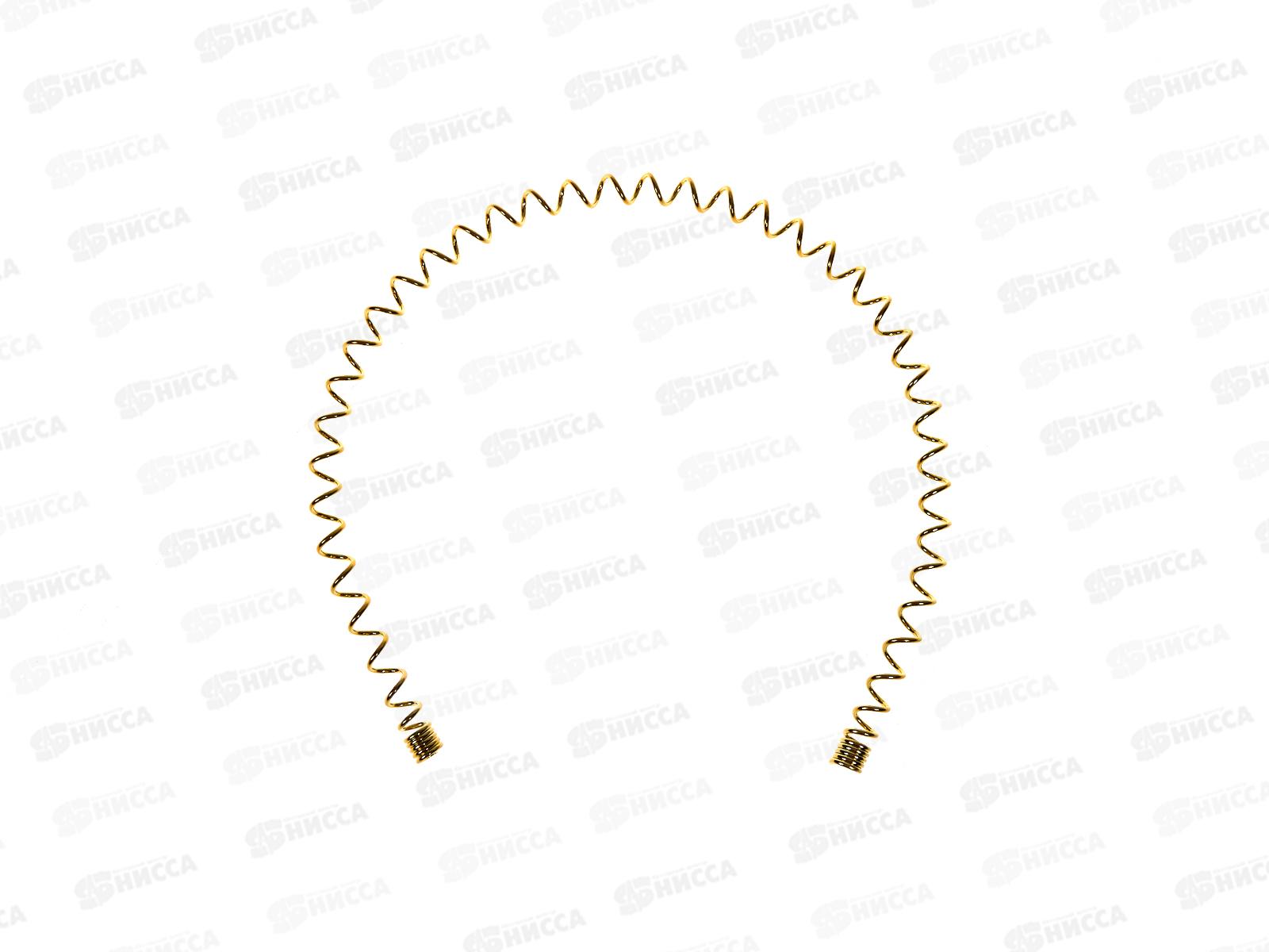 Ободок металлический &quotСпираль&quotпод золото  №8536