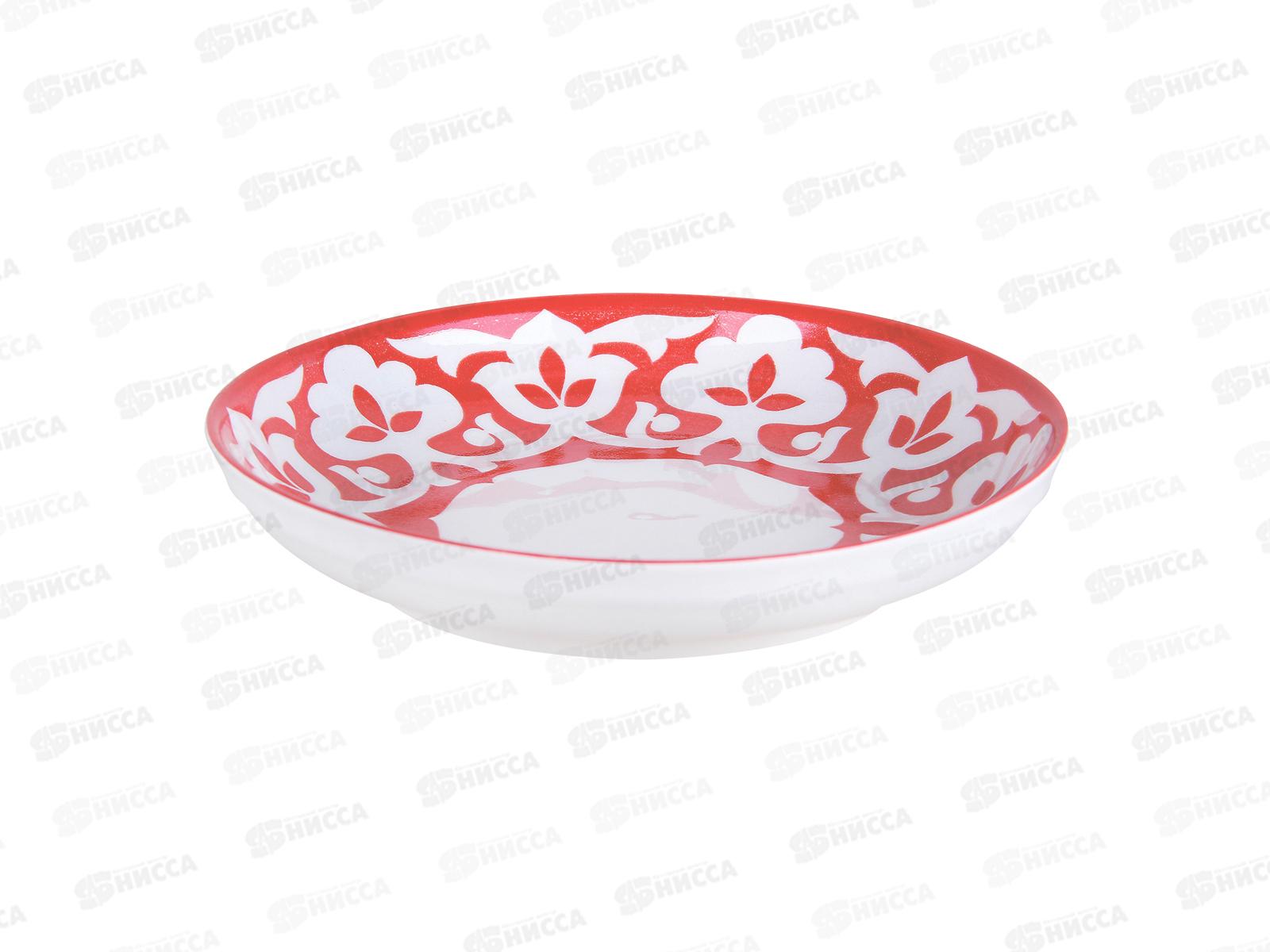 Тарелка глубокая TC23006207 HCS-913 19см Хлопок красный 186234 *60