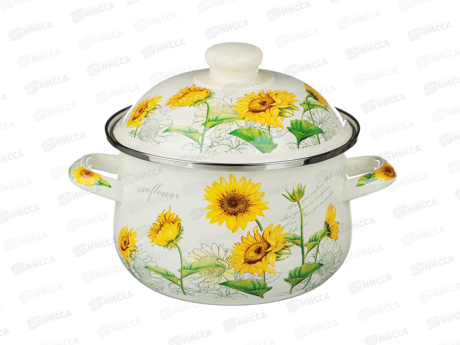 Кастрюля  2л Подсолнухи Vetta индукция 894-521 г