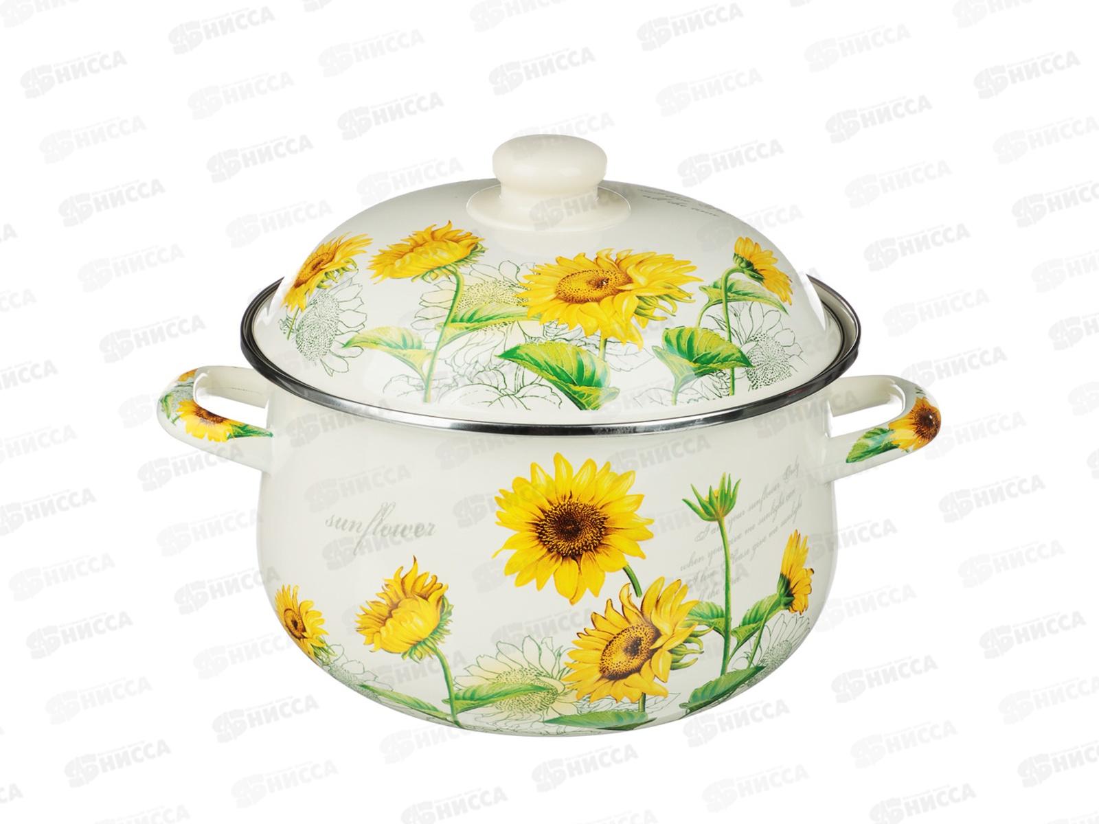 Кастрюля  3,6л Подсолнухи Vetta индукция 894-522 г