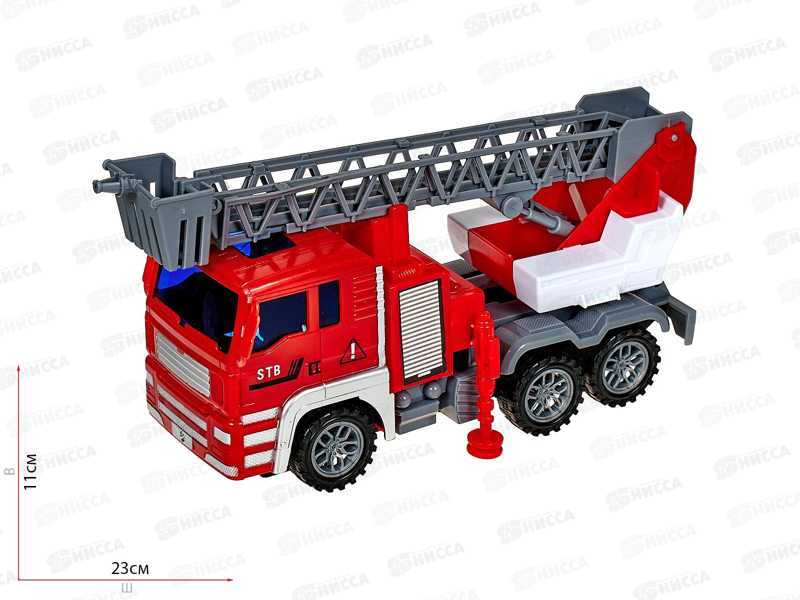 Машинка инерционная 2417979 Пожарная в пакете 21,5*11*7,8см