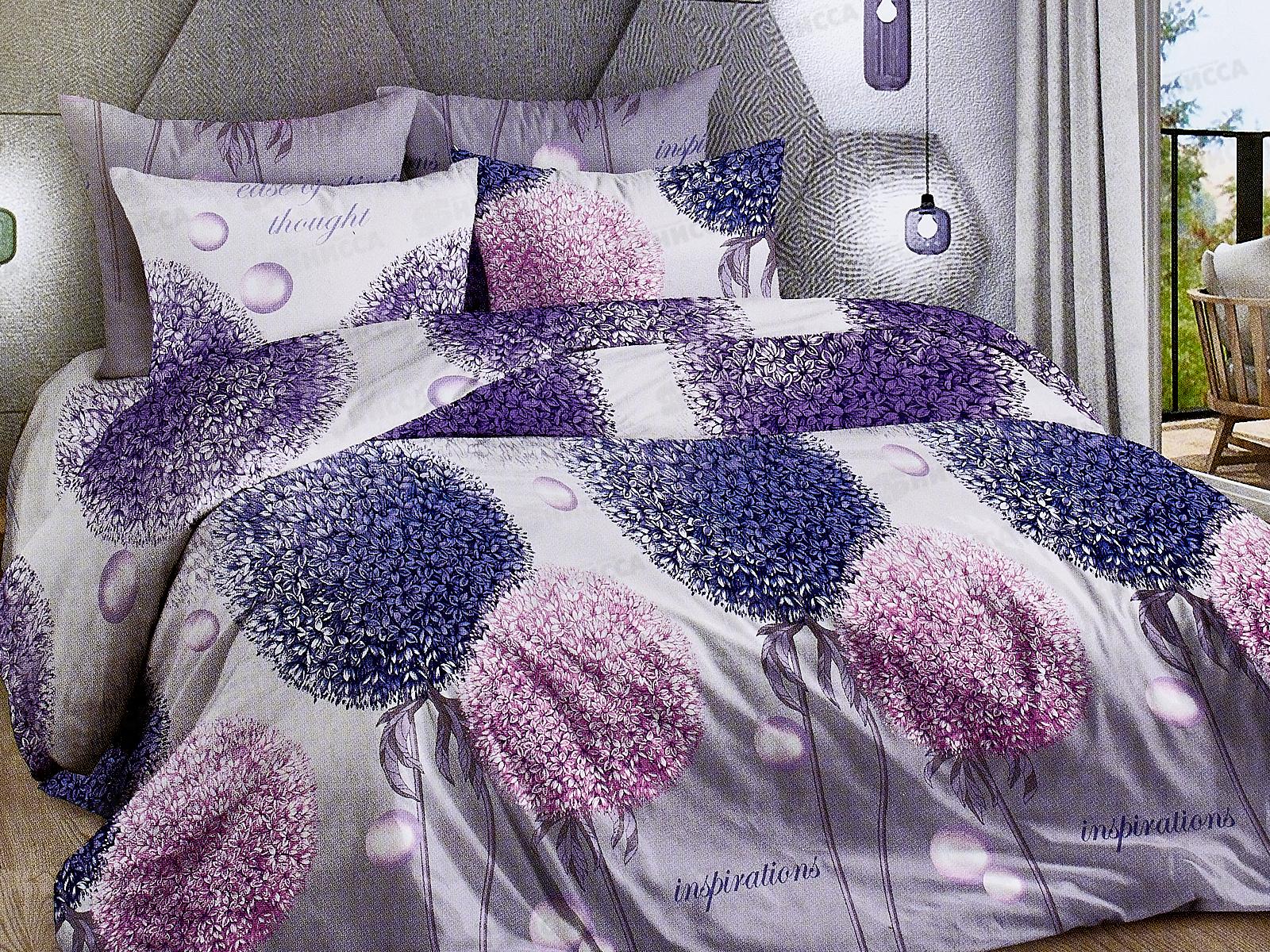 Комплект постельного белья 2сп 215*175 европрост бязь,пл125 Николь