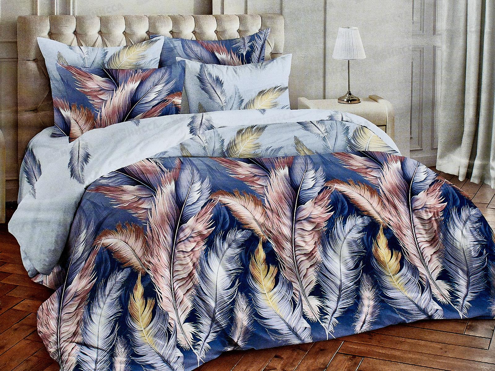 Комплект постельного белья 1,5спальный Поплин Прикосновенье