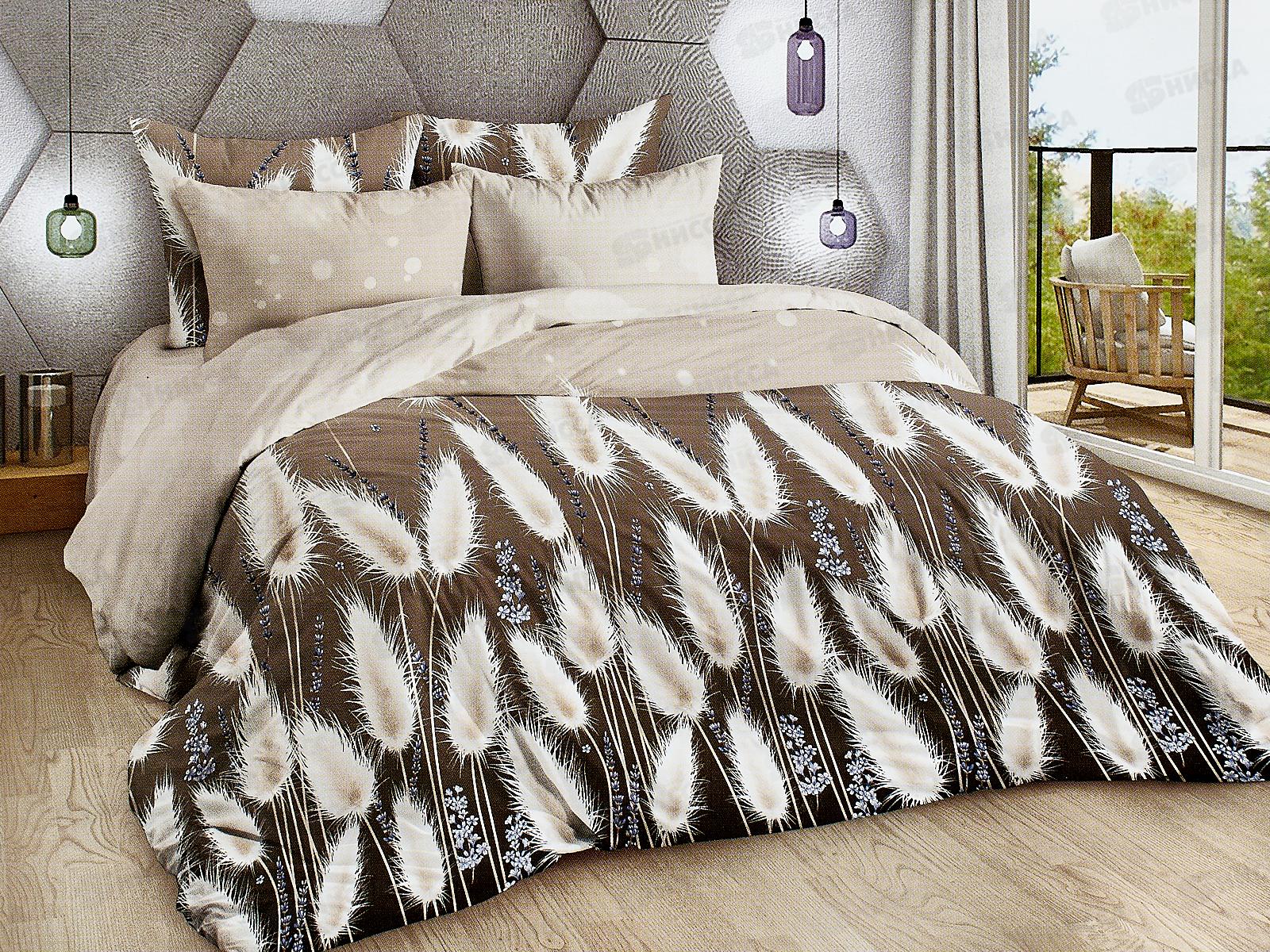 Комплект постельного белья Евро-1 бязь Лагурус