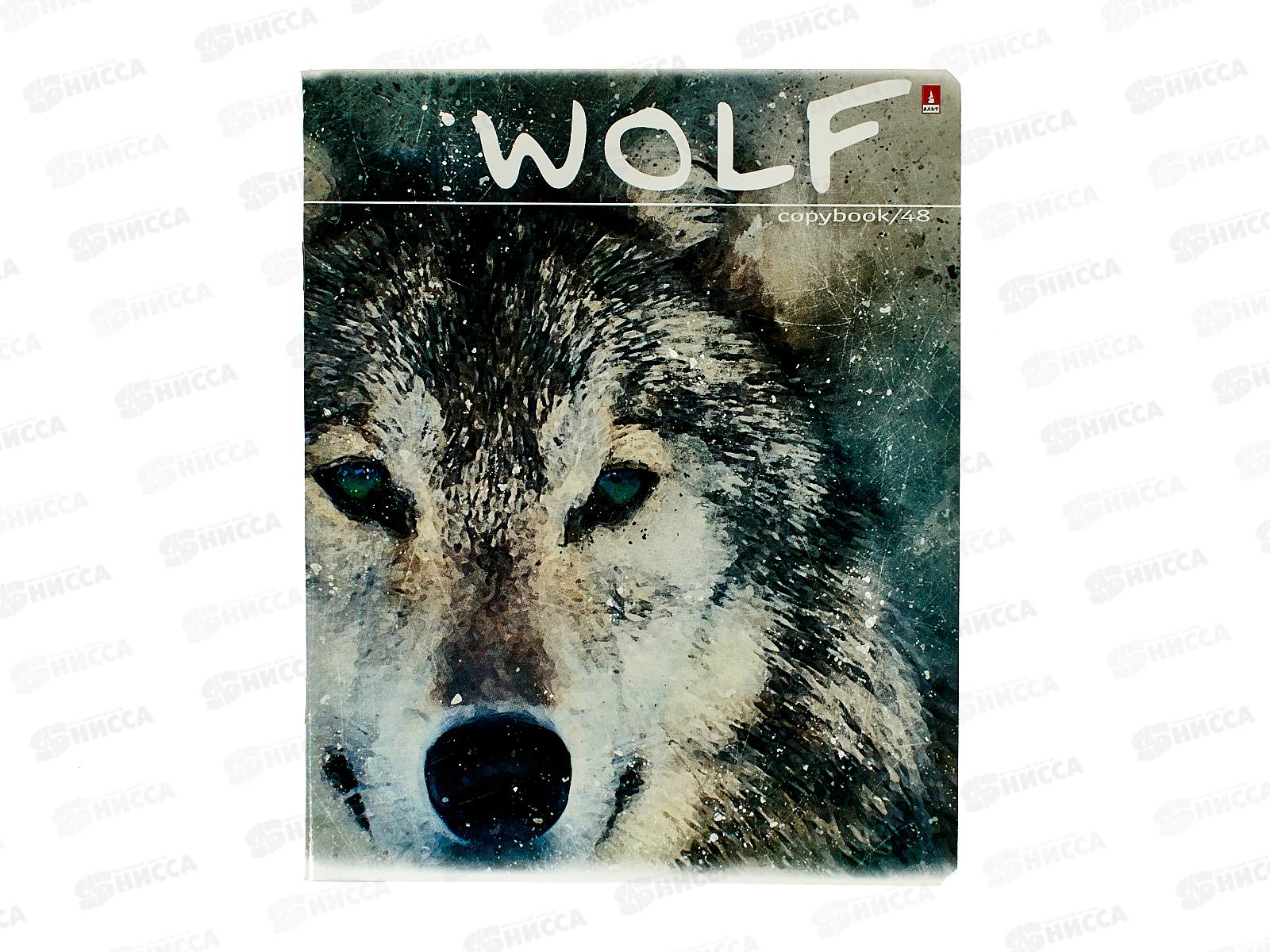 Тетрадь 48листов клетка АЛЬТ Загадочные волки,7-48-596*10/60